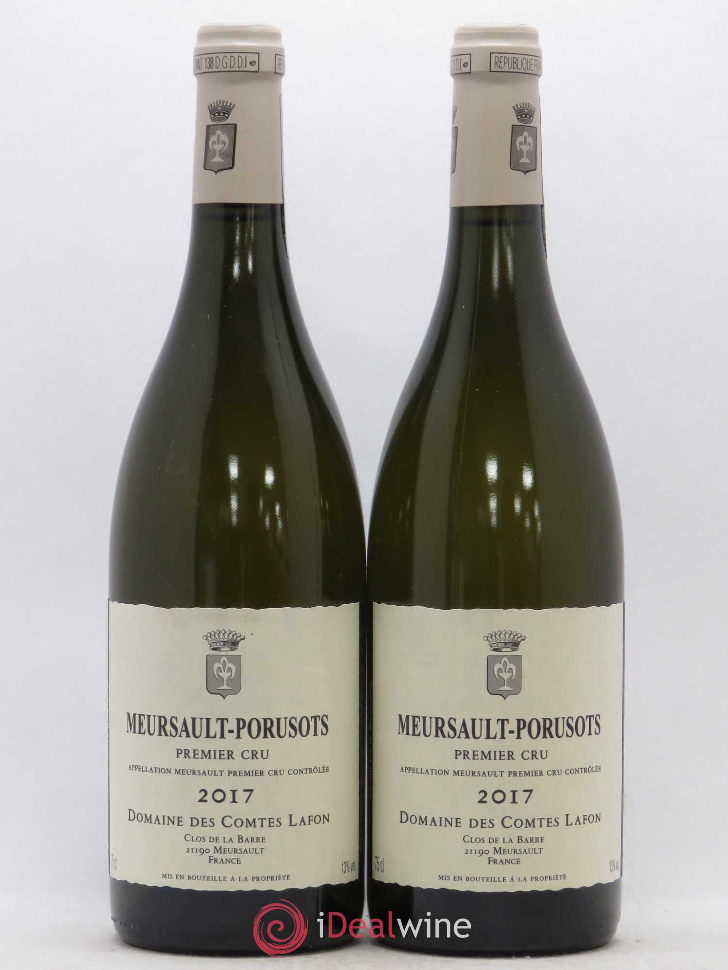 Meursault 1er Cru Porusots Comtes Lafon (Domaine des) 2017 - Posten von 2 Flaschen - 0