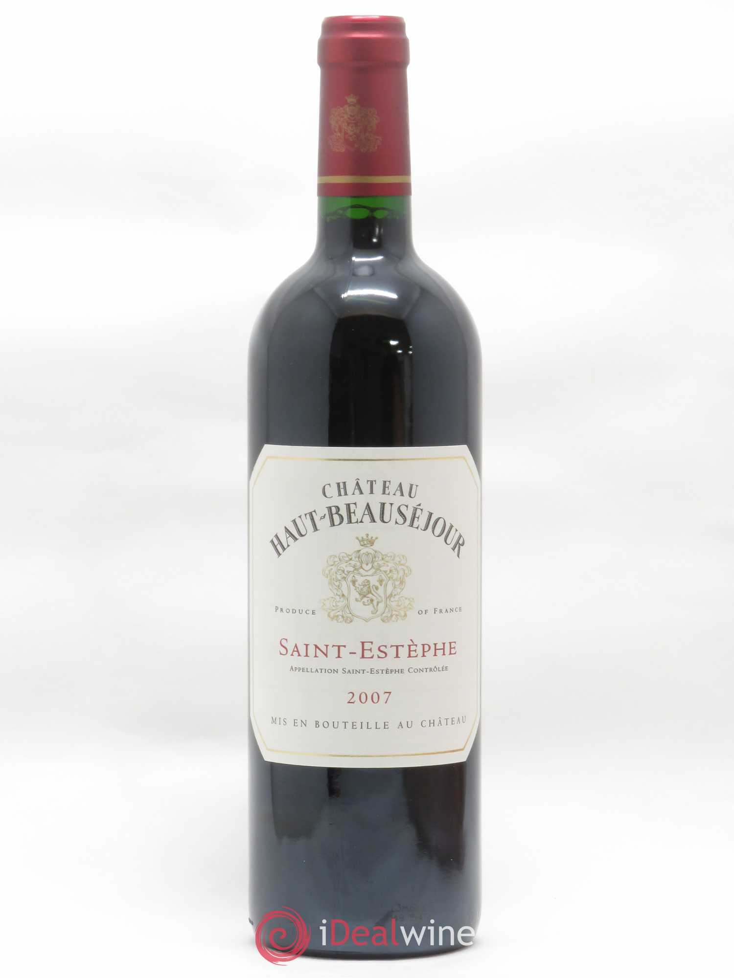 Château Haut Beauséjour Cru Bourgeois 2007 - Lot de 1 bouteille - 0