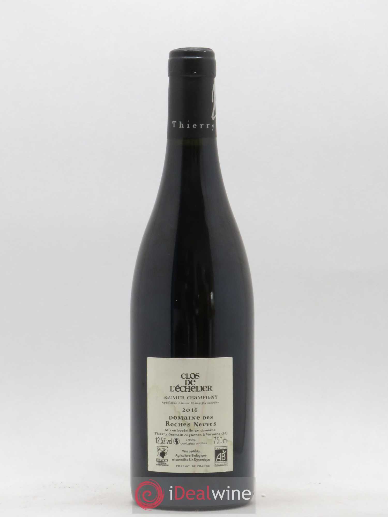 Saumur-Champigny Clos de l'Echelier Domaine des Roches Neuves - Thierry Germain 2016 - Lot de 1 bouteille - 1