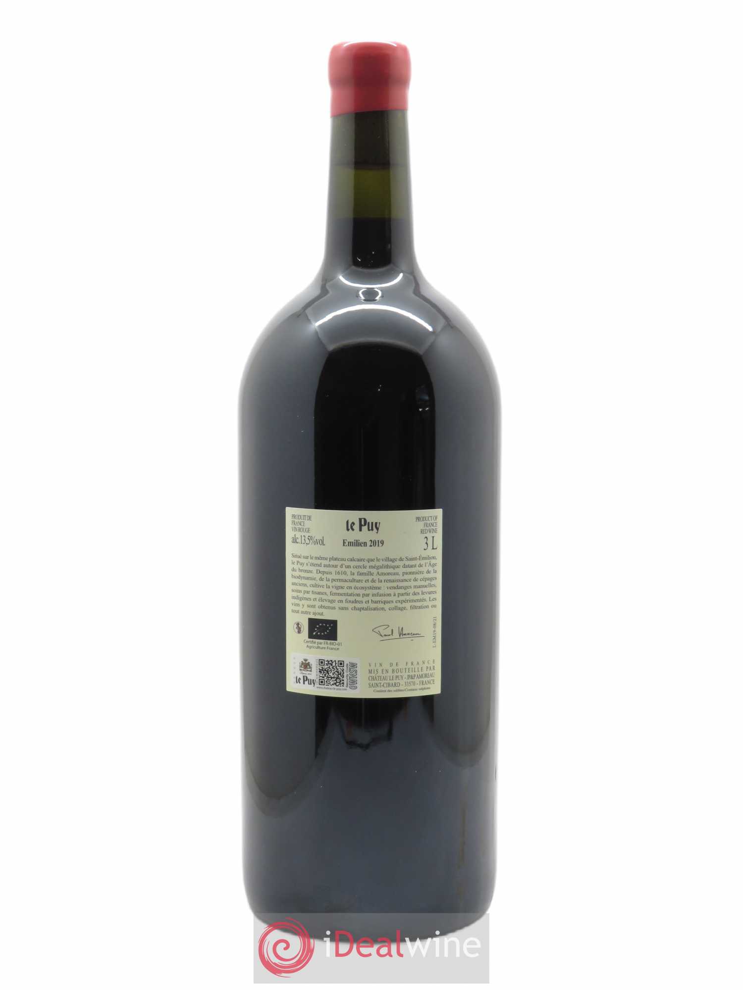 Le Puy - Cuvée Emilien 2019 - Lot de 1 double magnum - 2