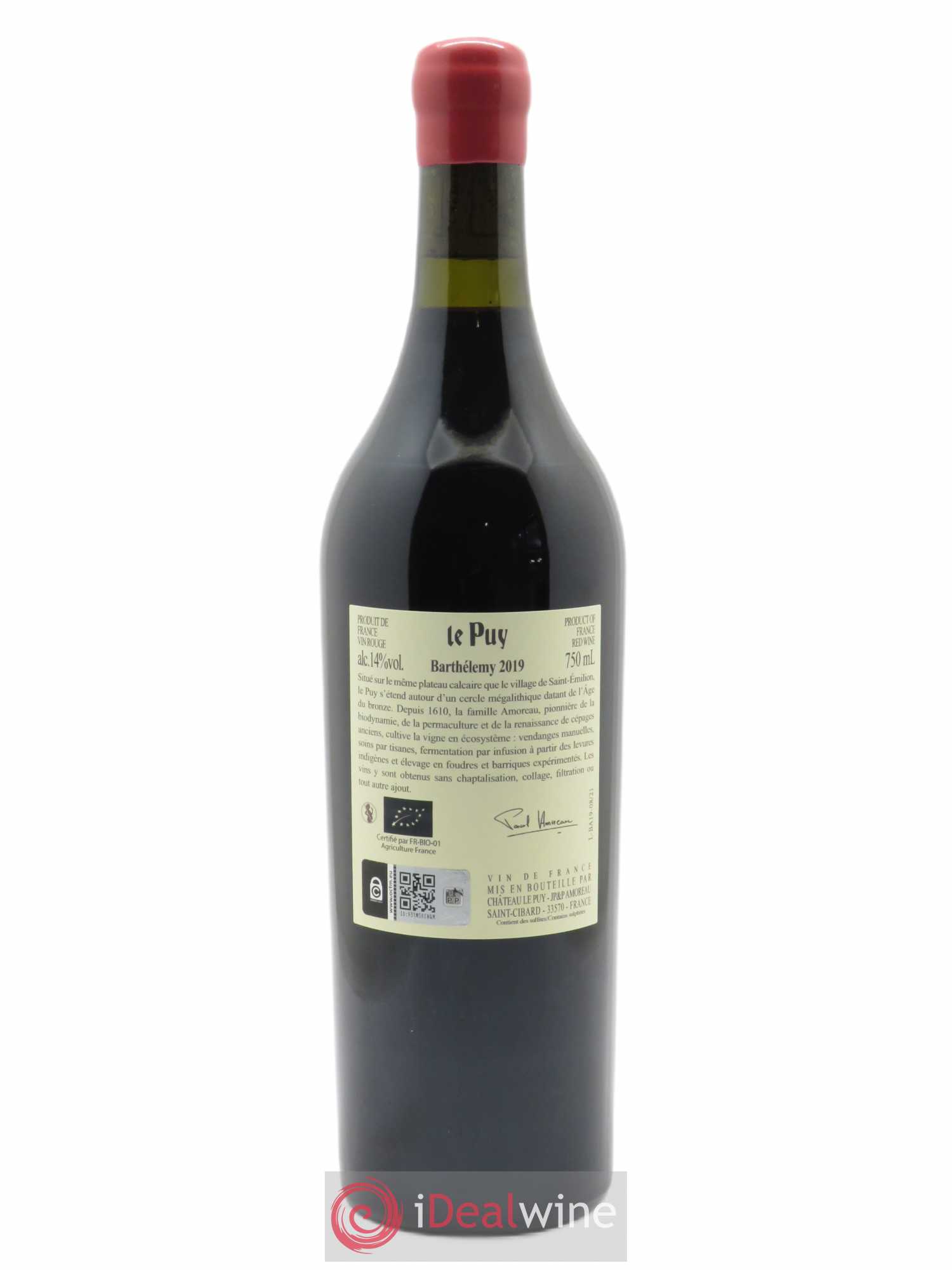 Le Puy - Cuvée Barthélemy (OWC if 12 bts) 2019 - Lot of 1 bottle - 1