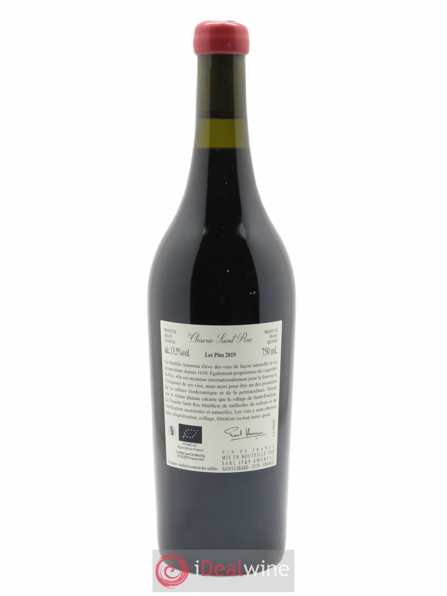 Closerie Saint Roc - Les Pins  2019 - Posten von 1 Flasche - 1