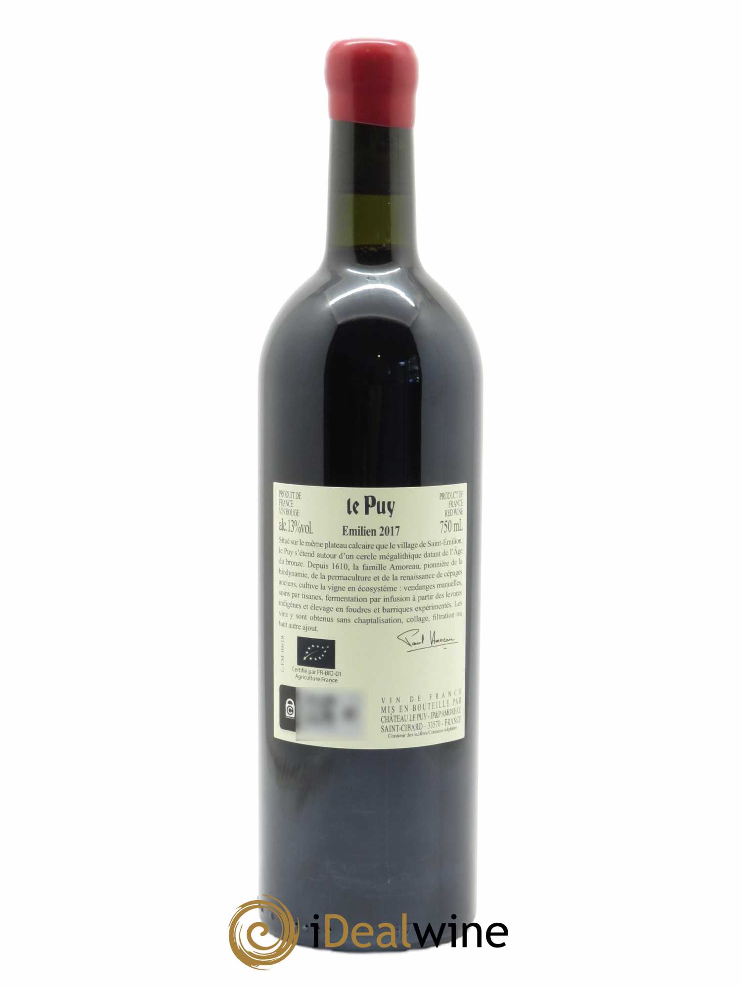 Le Puy - Cuvée Emilien 2017 - Lot de 1 bouteille - 1