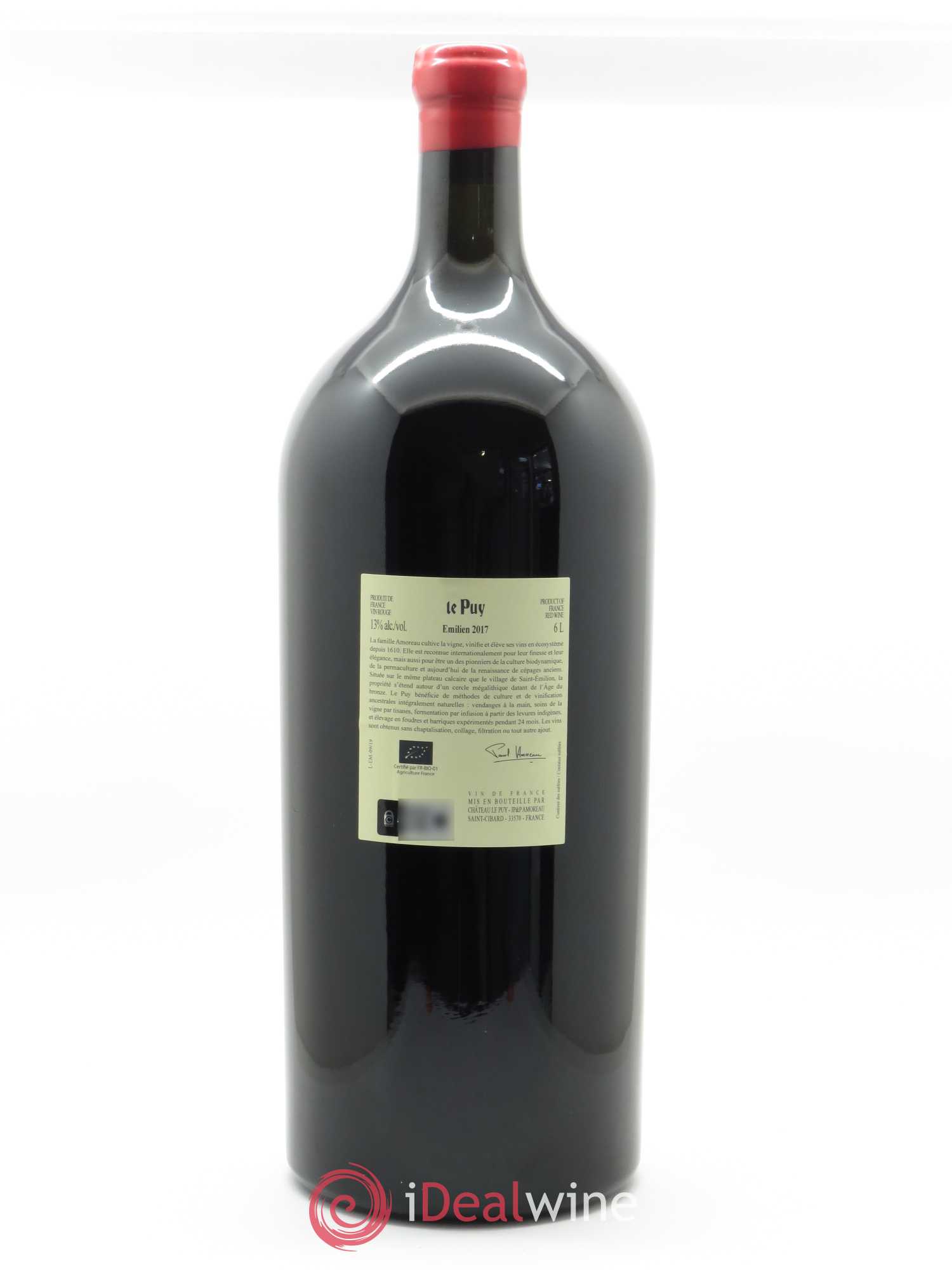 Le Puy - Cuvée Emilien 2017 - Lot de 1 impériale - 1