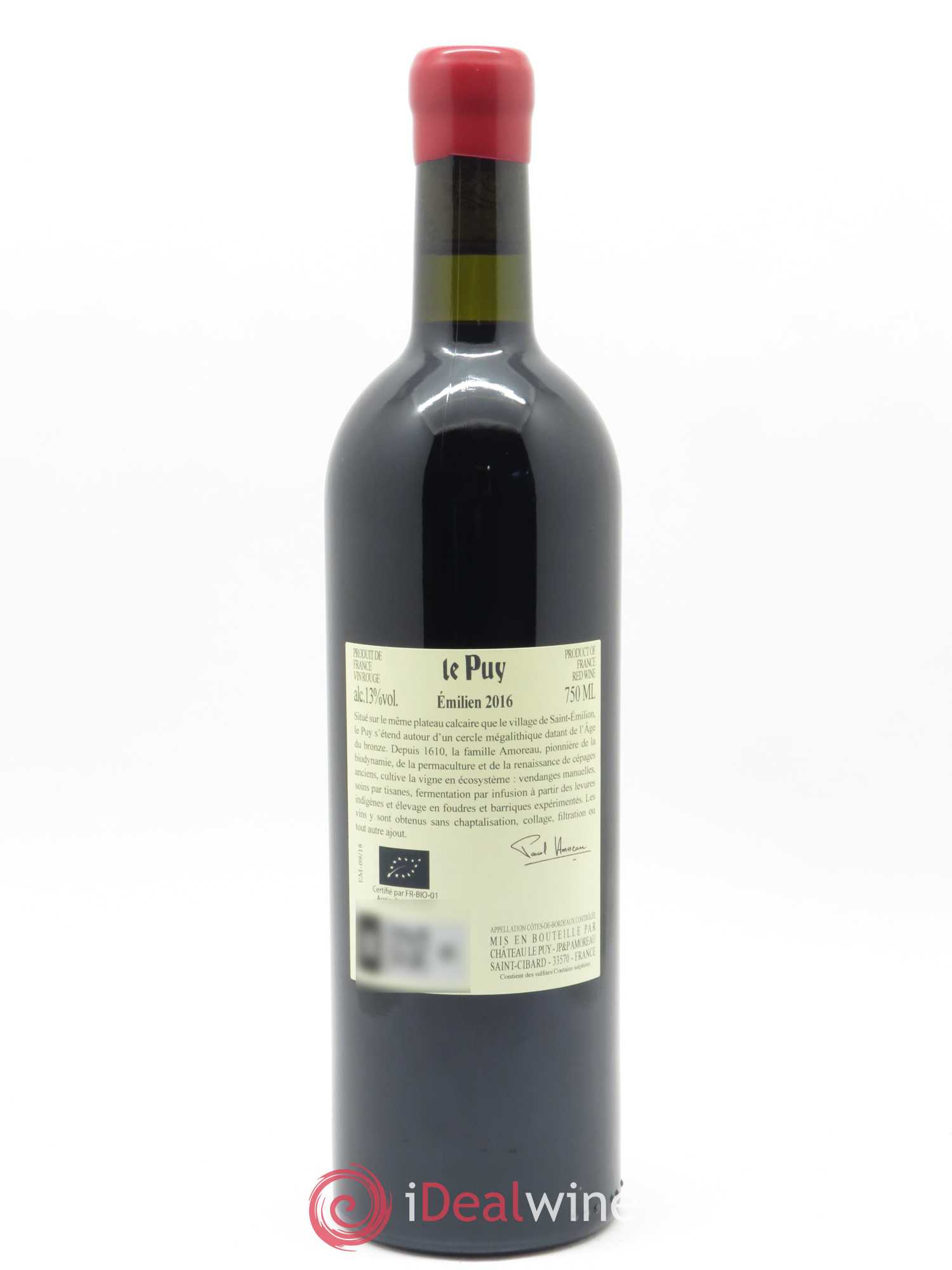 Le Puy - Cuvée Emilien 2016 - Lot de 1 bouteille - 1