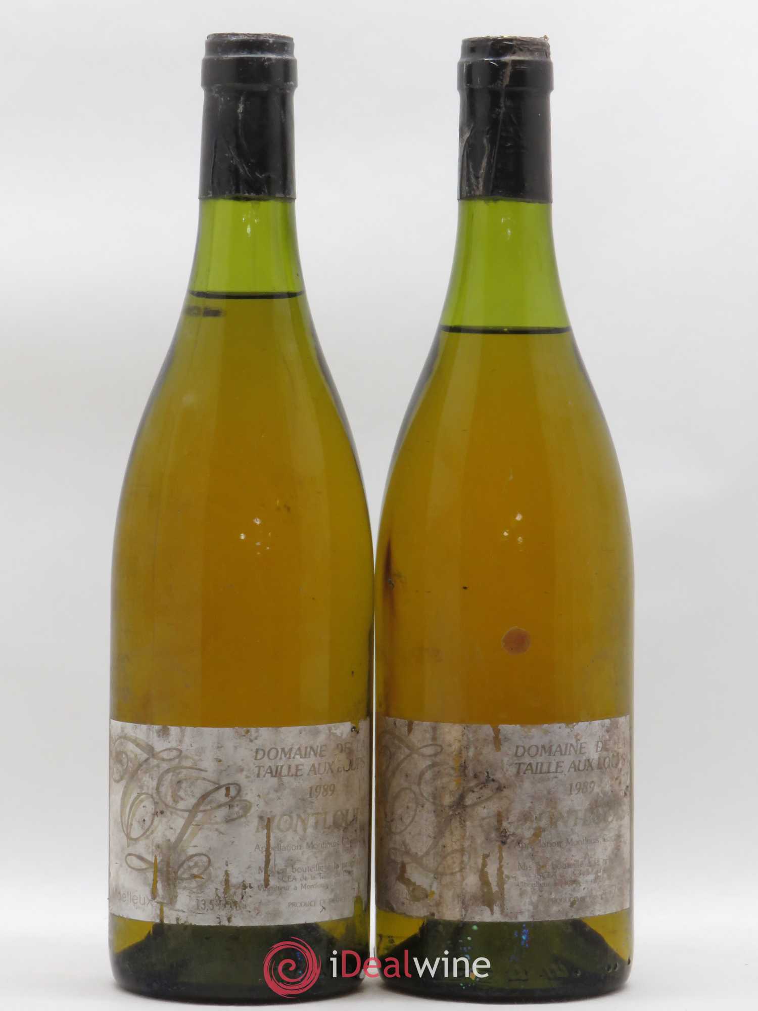Montlouis-sur-Loire Moelleux La Taille aux Loups - Jacky Blot 1989 - Lotto di 2 bottiglie - 0