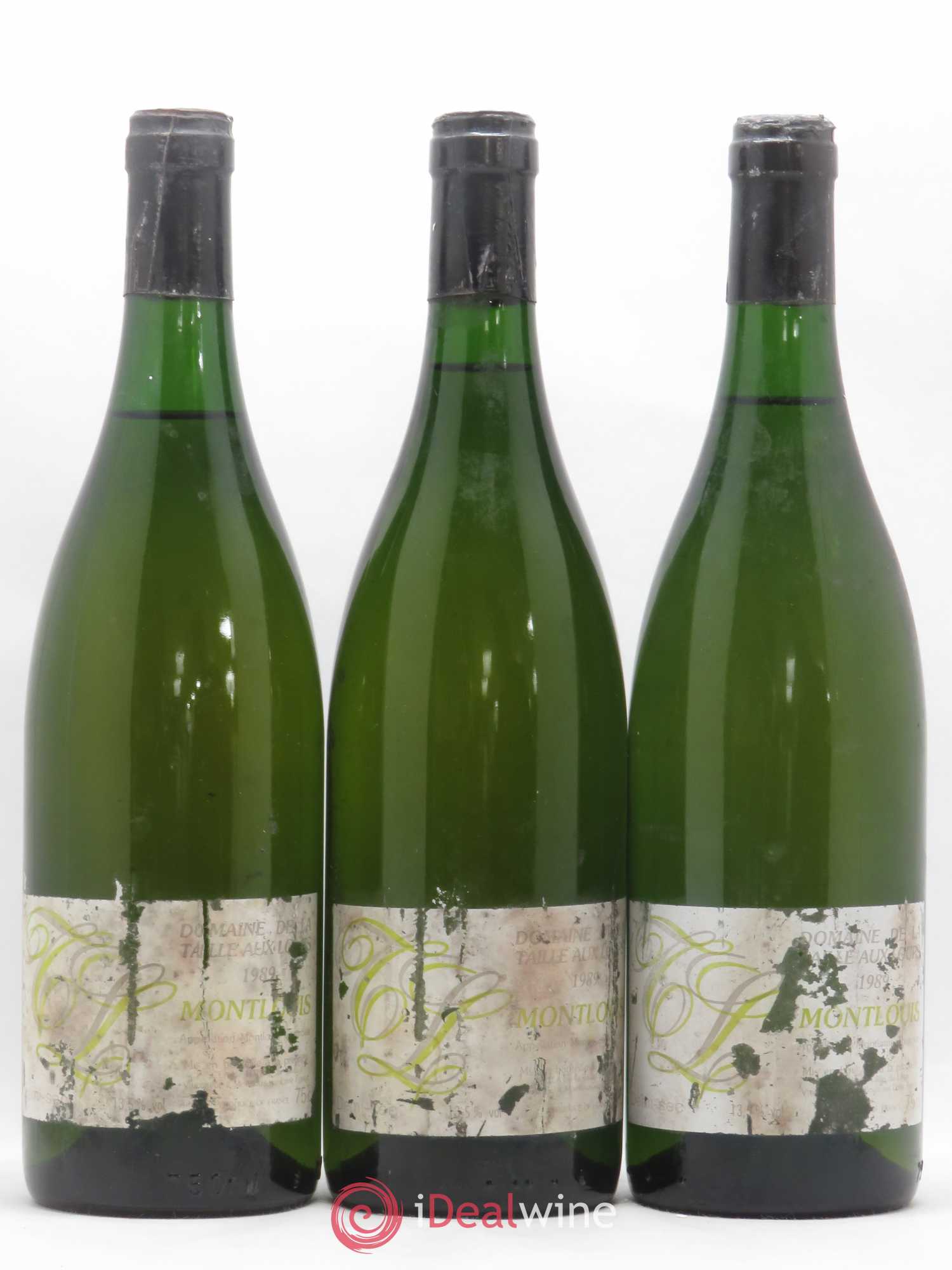 Montlouis-sur-Loire Demi-Sec La Taille aux Loups - Jacky Blot 1989 - Lot de 3 bouteilles - 0
