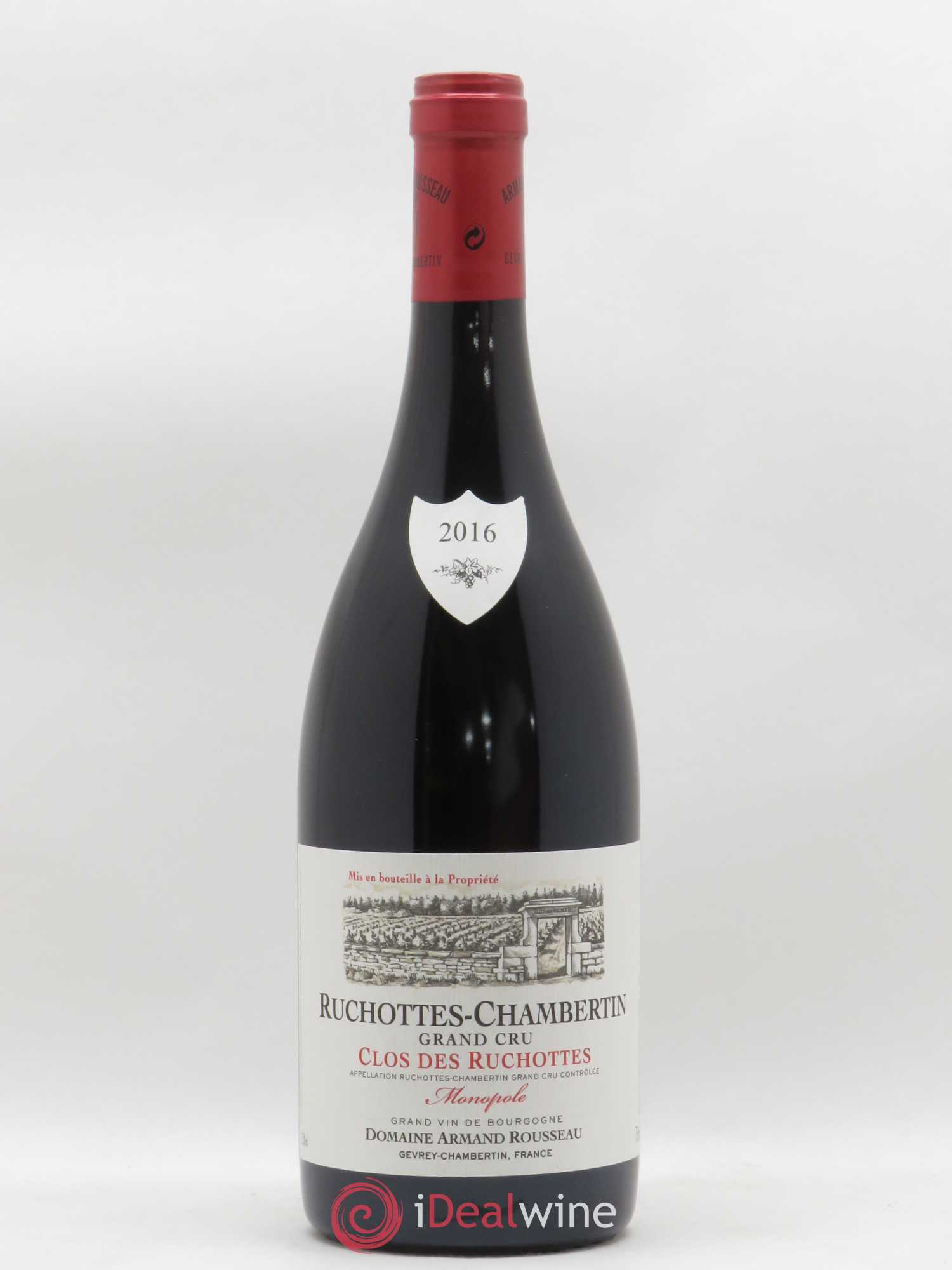 Ruchottes-Chambertin Grand Cru Clos des Ruchottes Armand Rousseau (Domaine) 2016 - Lot of 1 bottle - 0