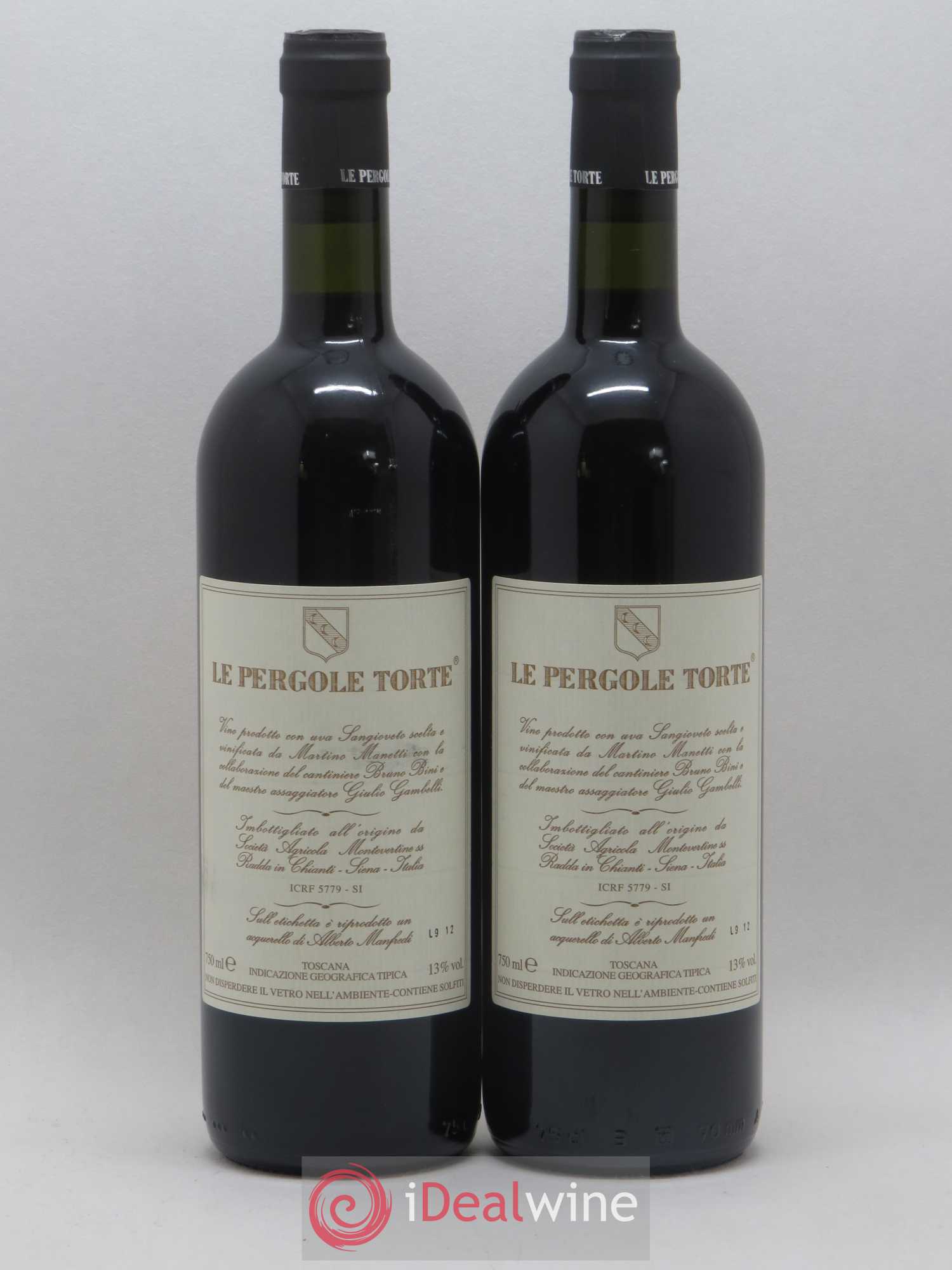 Toscana IGT Montevertine Le Pergole Torte Famille Manetti 2009 - Lot de 2 bouteilles - 1
