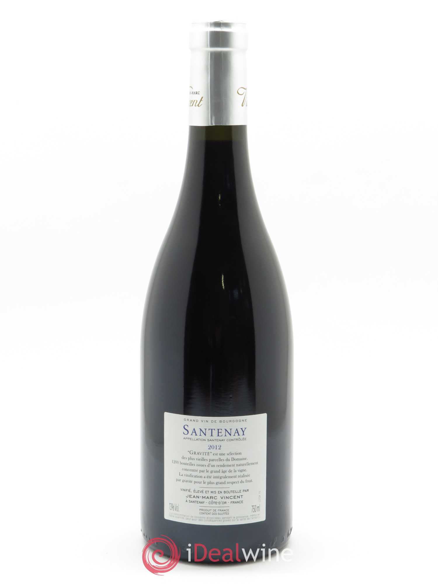 Santenay Gravité Jean-Marc Vincent (Domaine) 2012 - Lot de 1 bouteille - 1