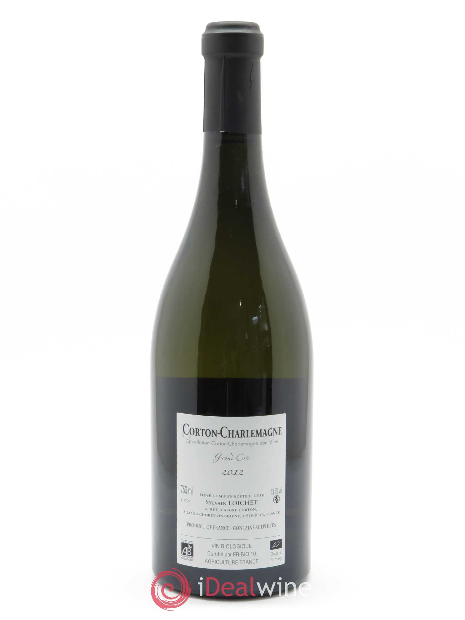 Corton-Charlemagne Grand Cru Sylvain Loichet 2012 - Lot de 1 bouteille - 1