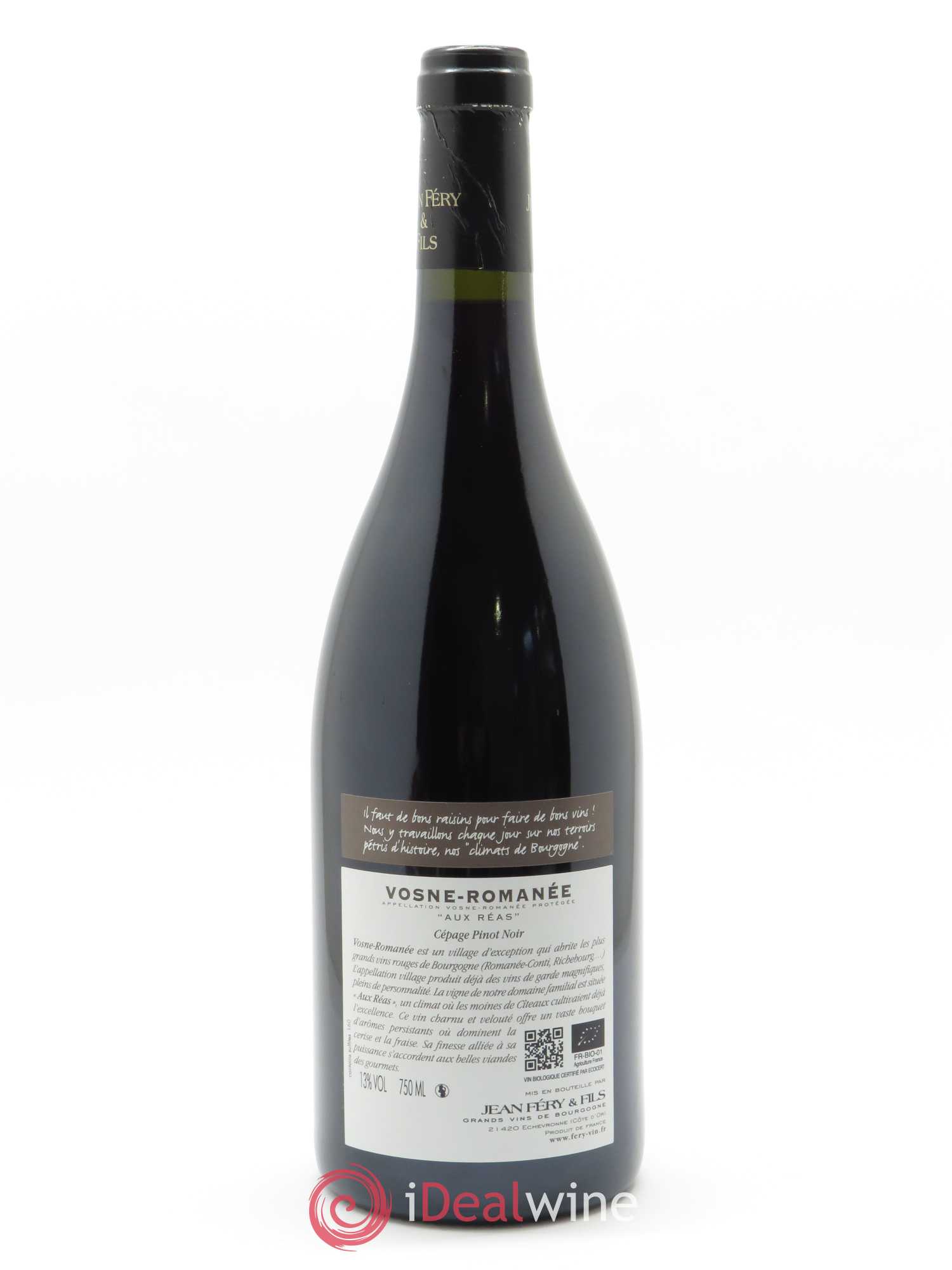 Vosne-Romanée Aux Réas Jean Féry & Fils 2013 - Lot de 1 bouteille - 1
