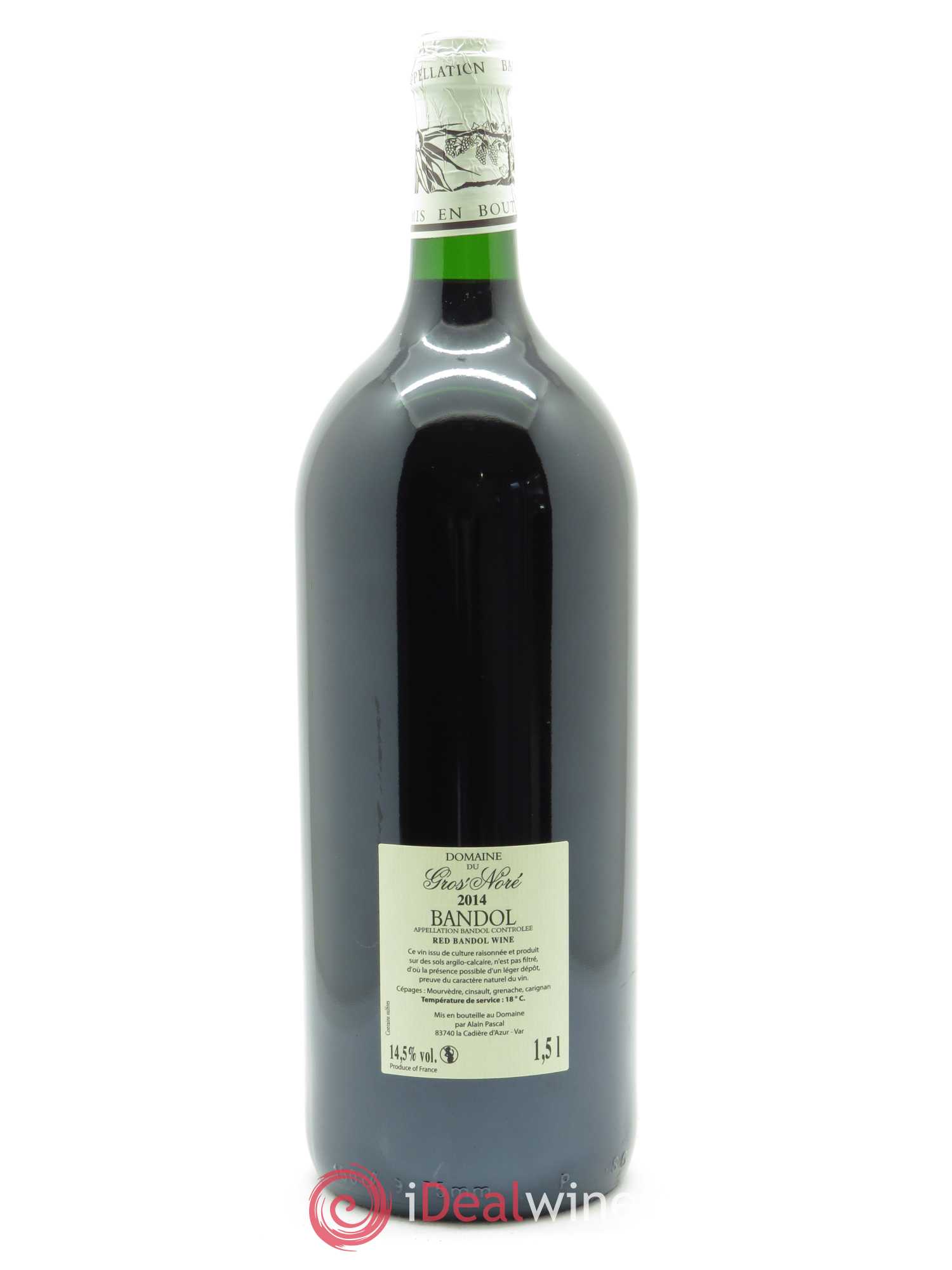 Bandol Gros Noré (Domaine du) Alain Pascal 2014 - Lot de 1 magnum - 1