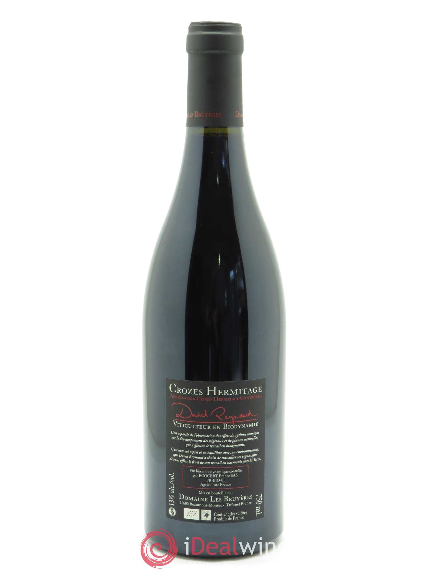 Crozes-Hermitage Les Croix Vieilles vignes David Reynaud 2014 - Lot de 1 bouteille - 1