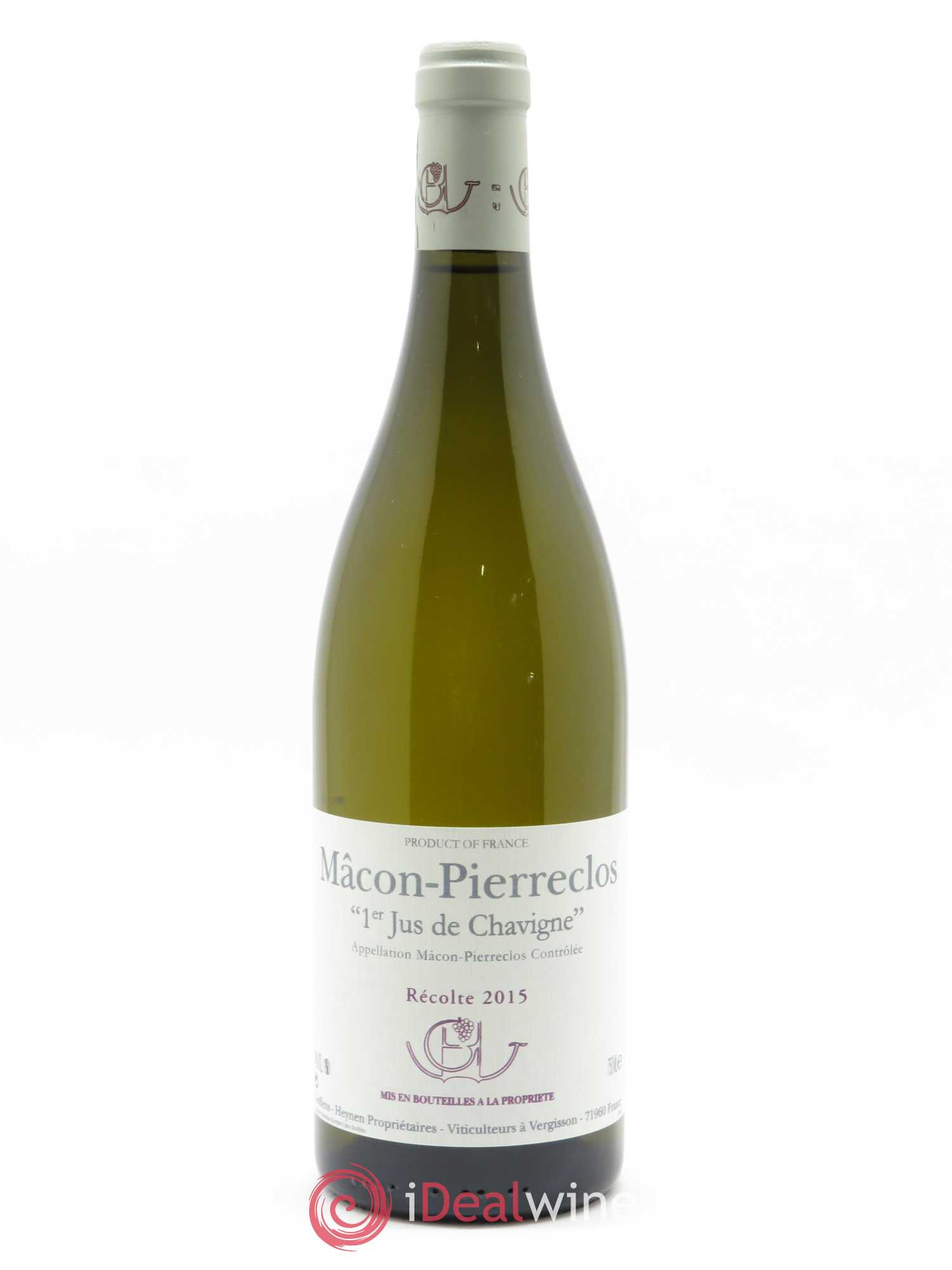 Mâcon Pierreclos 1er Jus de Chavigne Guffens-Heynen 2015 - Lot de 1 bouteille - 0