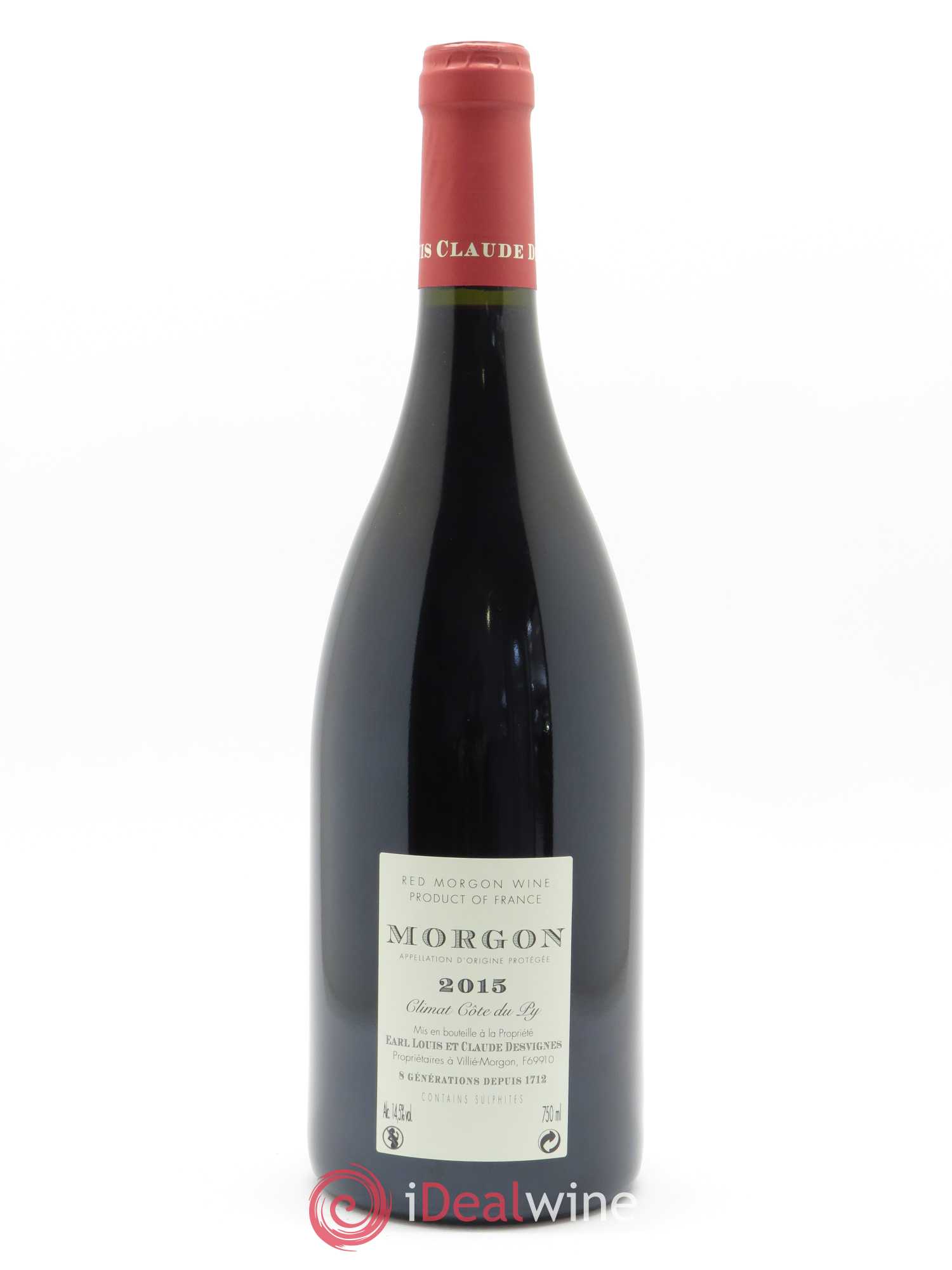 Morgon Côte du Py Louis-Claude Desvignes 2015 - Lot de 1 bouteille - 1