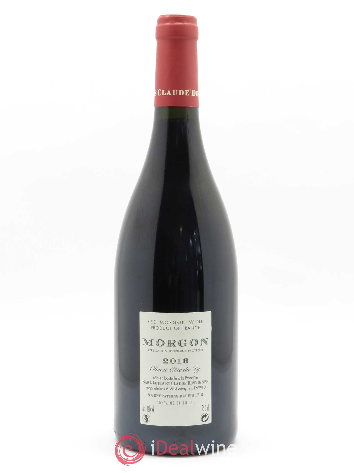 Morgon Côte du Py Louis-Claude Desvignes 2016 - Lot de 1 bouteille - 1