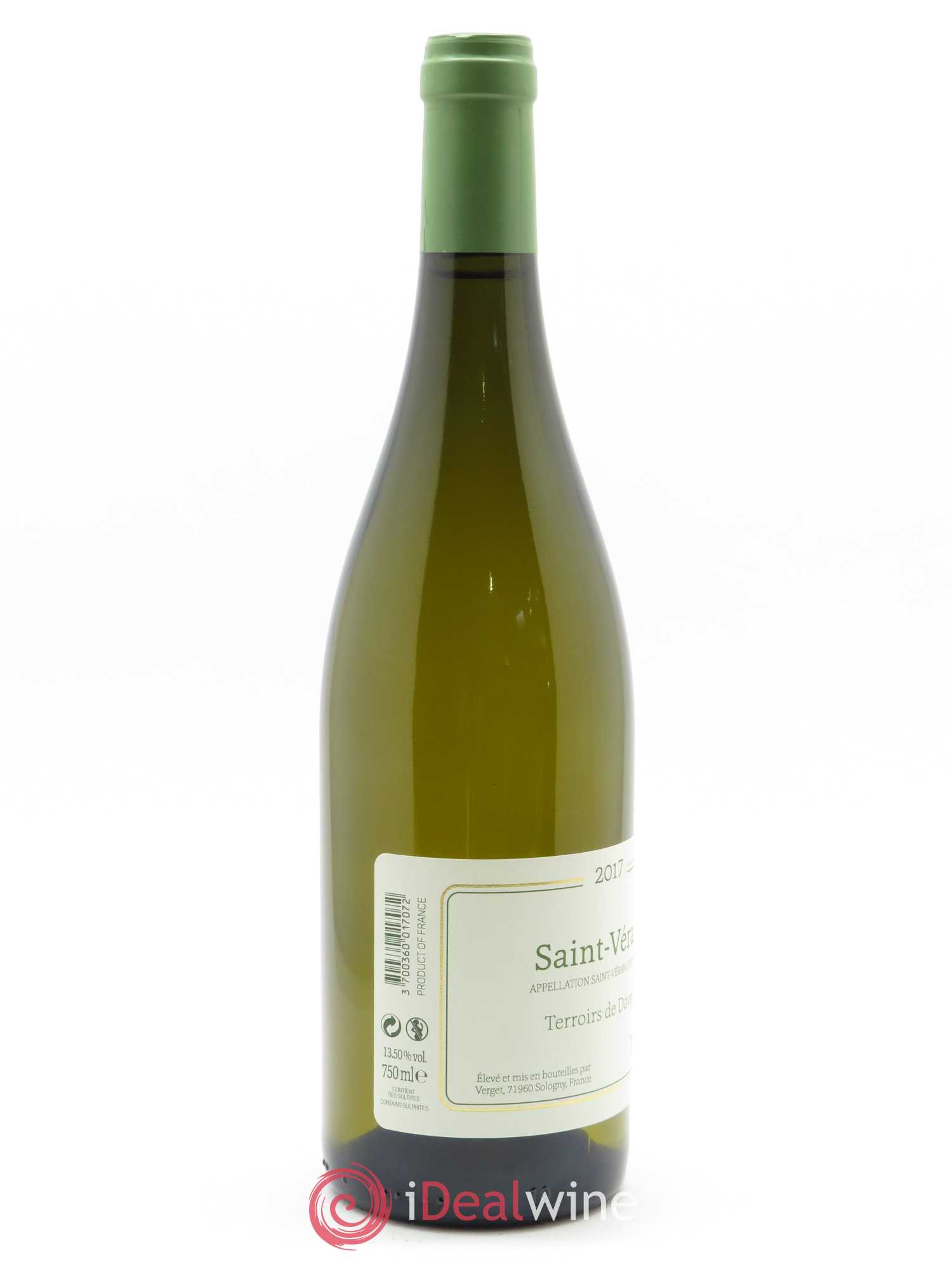 Saint-Véran Terroirs de Davayé Verget 2017 - Lot de 1 bouteille - 1