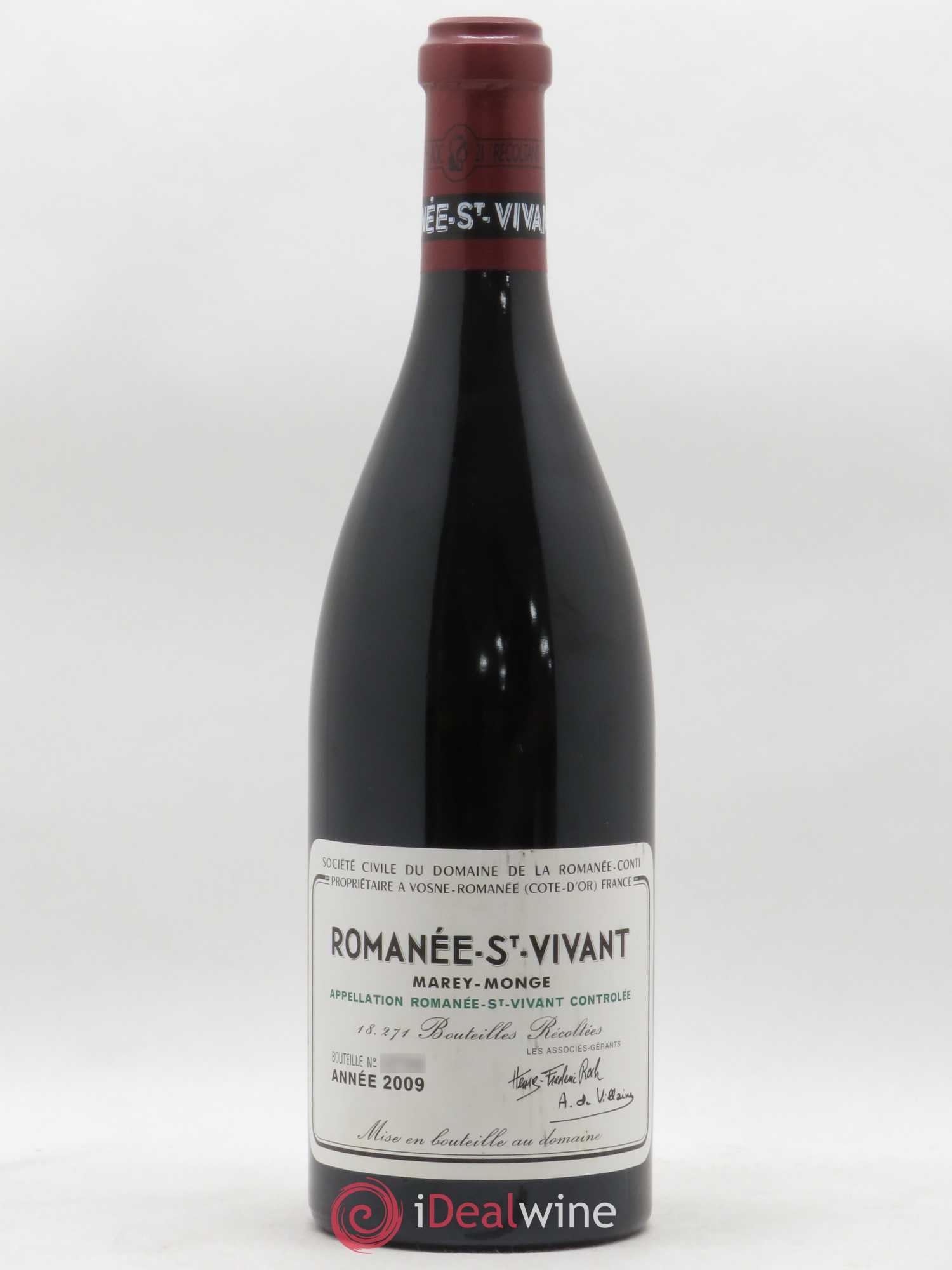 Romanée-Saint-Vivant Grand Cru Domaine de la Romanée-Conti 2009 - Lot de 1 bouteille - 0