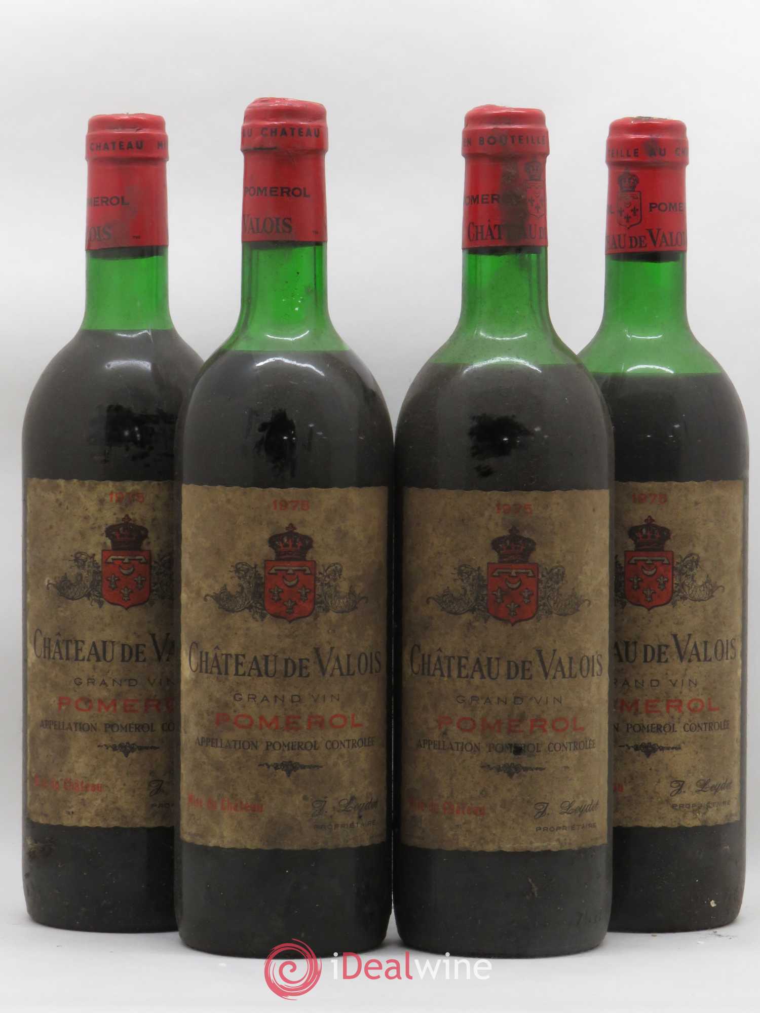 Château de Valois 1975 - Lot de 4 bouteilles - 0