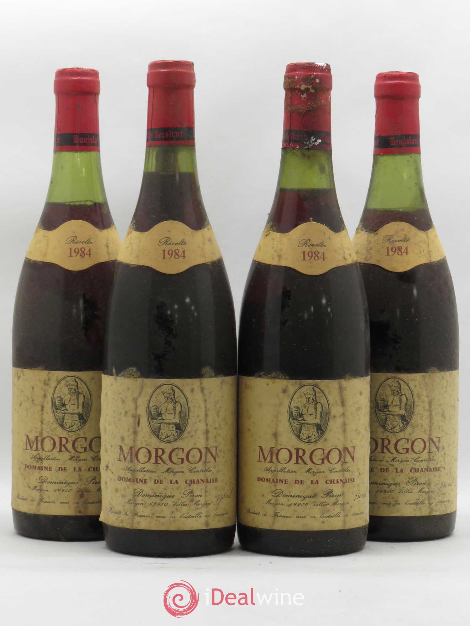 Morgon La Chanaise Dominique Piron (Domaine) 1984 - Lot de 4 bouteilles - 0