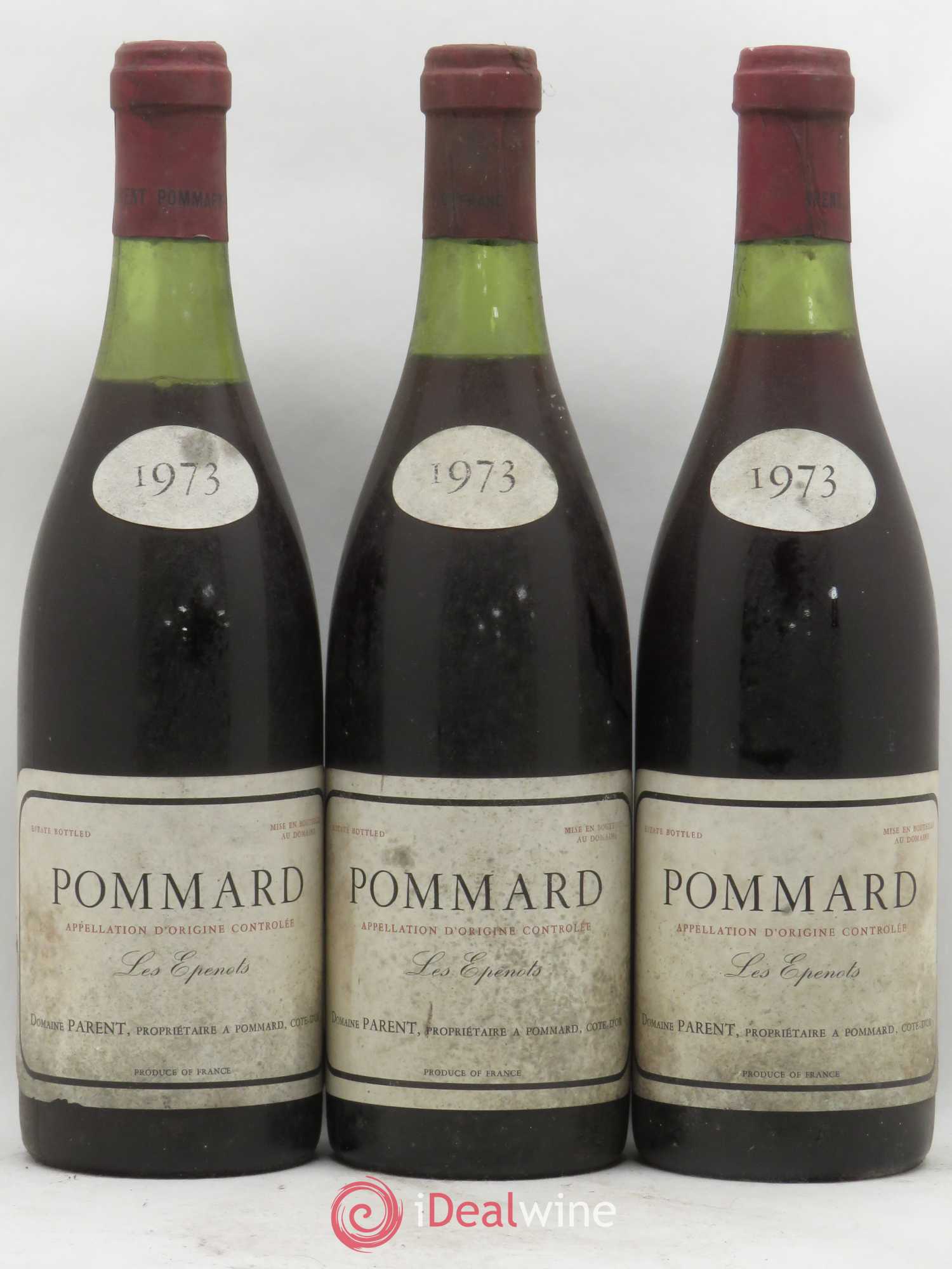 Pommard 1er Cru Les Epenots Parent (Domaine) 1973 - Lot de 3 bouteilles - 0