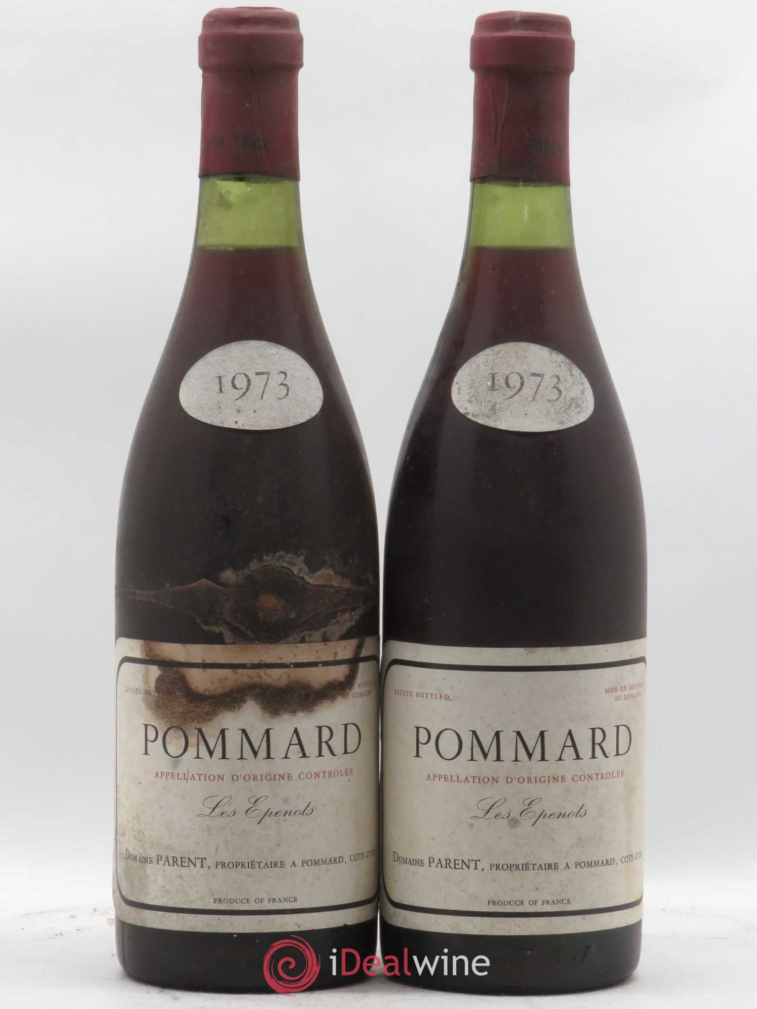 Pommard 1er Cru Les Epenots Parent (Domaine) 1973 - Lot de 2 bouteilles - 0