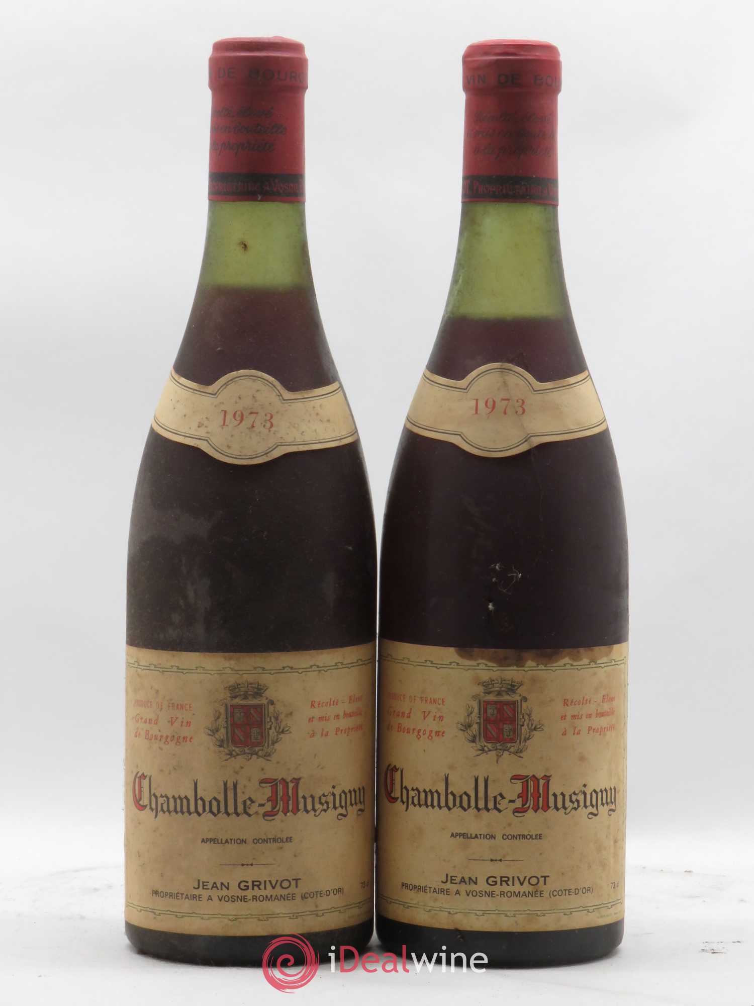 Chambolle-Musigny Jean Grivot 1973 - Posten von 2 Flaschen - 0