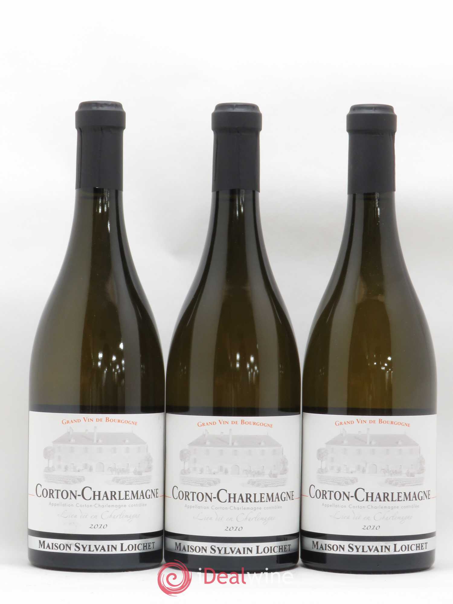 Corton-Charlemagne Grand Cru Lieu dit en Charlemagne Sylvain Loichet 2010 - Posten von 3 Flaschen - 0