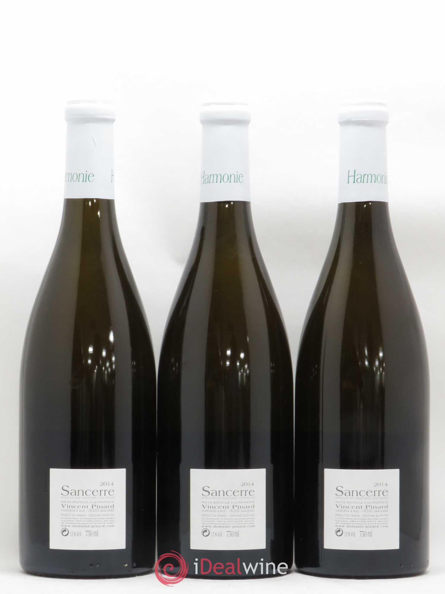 Sancerre Harmonie Vincent Pinard 2014 - Lot de 3 bouteilles - 1