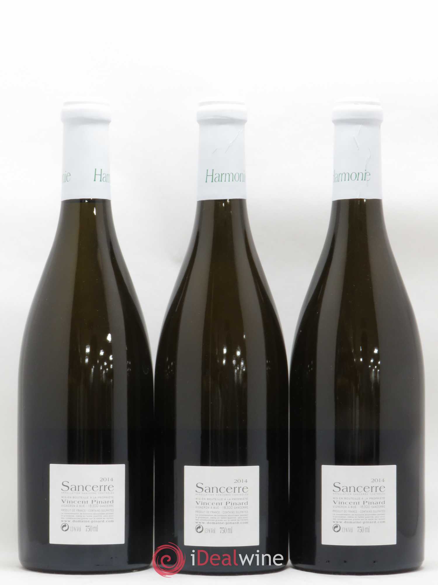 Sancerre Harmonie Vincent Pinard 2014 - Lot de 3 bouteilles - 1