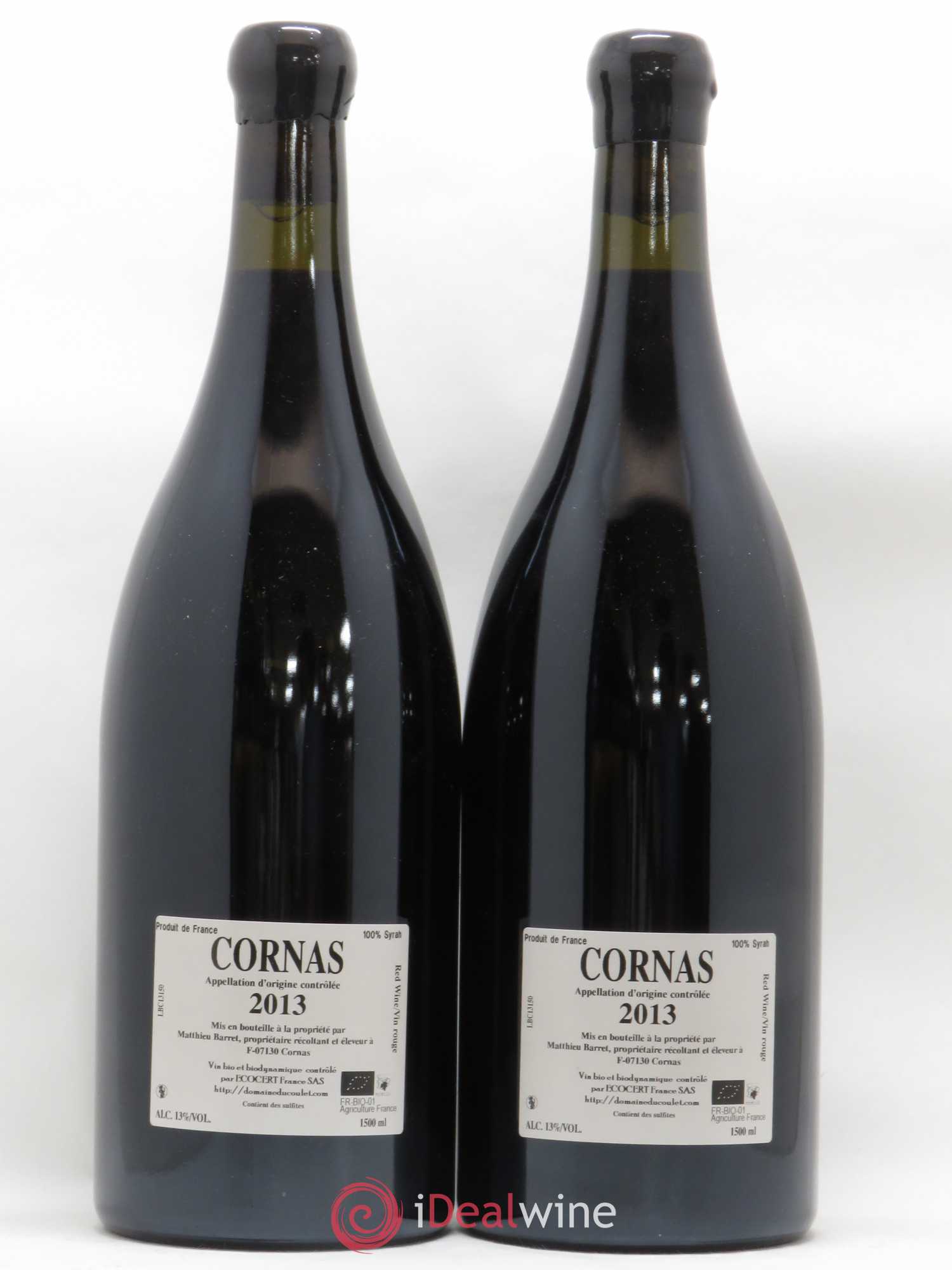 Cornas Brise Cailloux Coulet (Domaine du) - Matthieu Barret 2013 - Lot de 2 magnums - 1