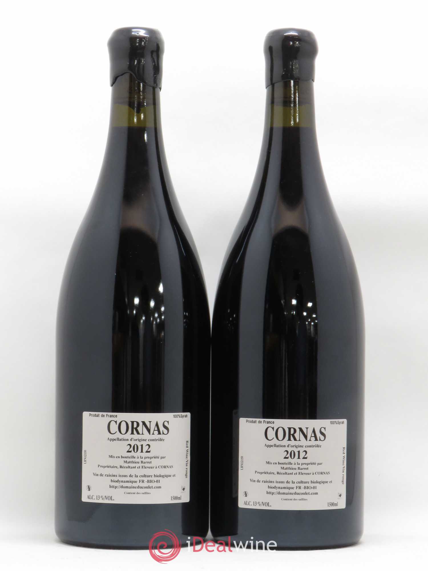 Cornas Billes Noires Coulet (Domaine du) - Matthieu Barret 2012 - Lot de 2 magnums - 1