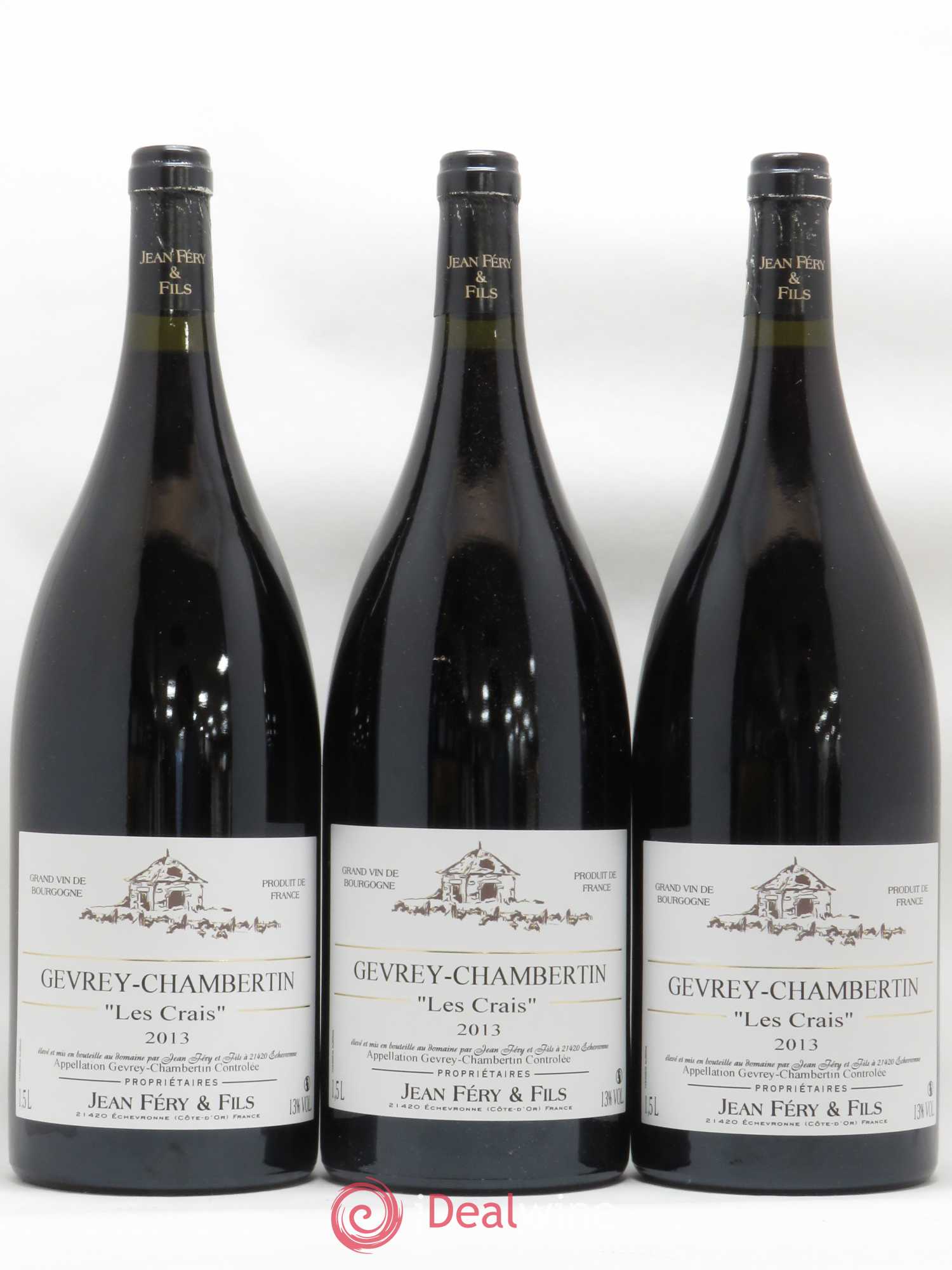 Gevrey-Chambertin Les Crais Jean Fery 2013 - Posten von 3 Magnum - 0