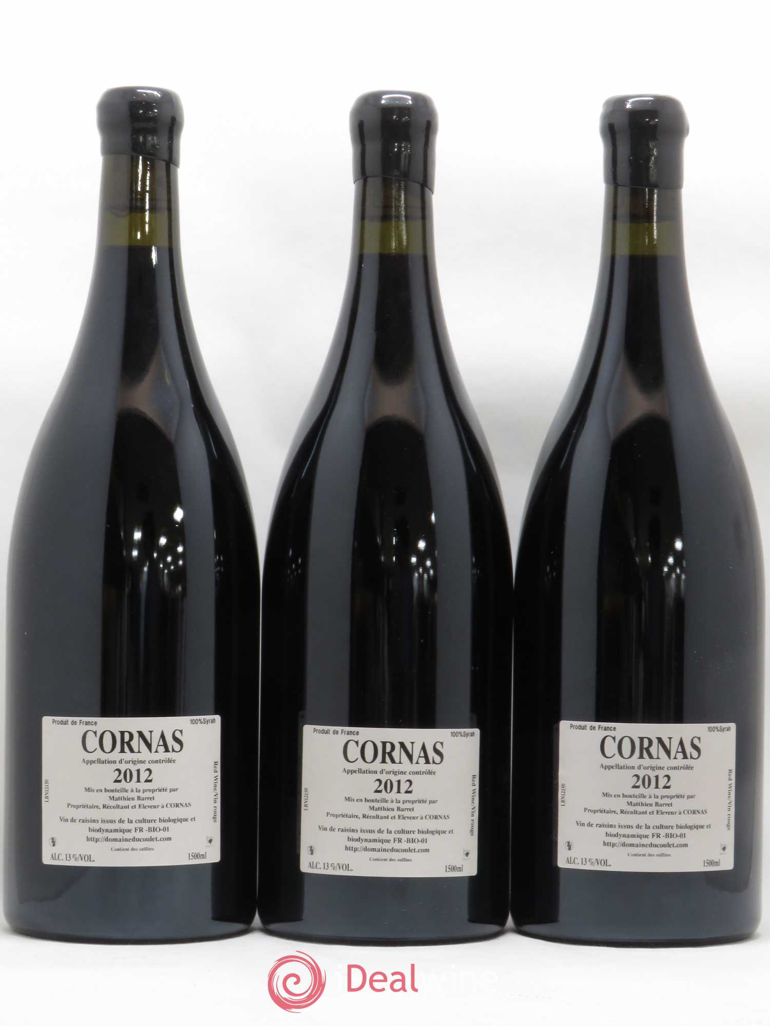 Cornas Billes Noires Coulet (Domaine du) - Matthieu Barret 2012 - Lot de 3 magnums - 1