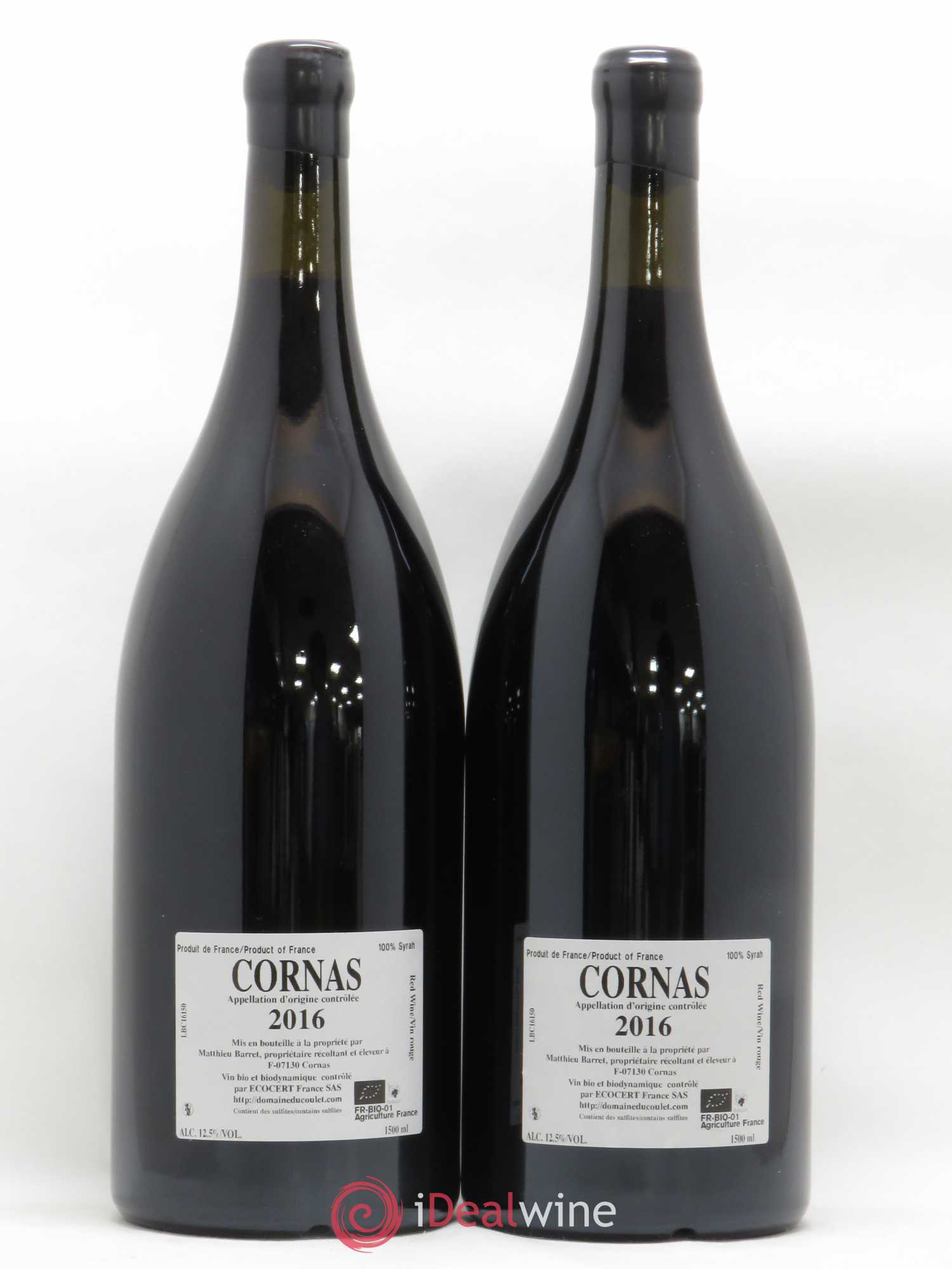 Cornas Brise Cailloux Coulet (Domaine du) - Matthieu Barret 2016 - Lot de 2 magnums - 1
