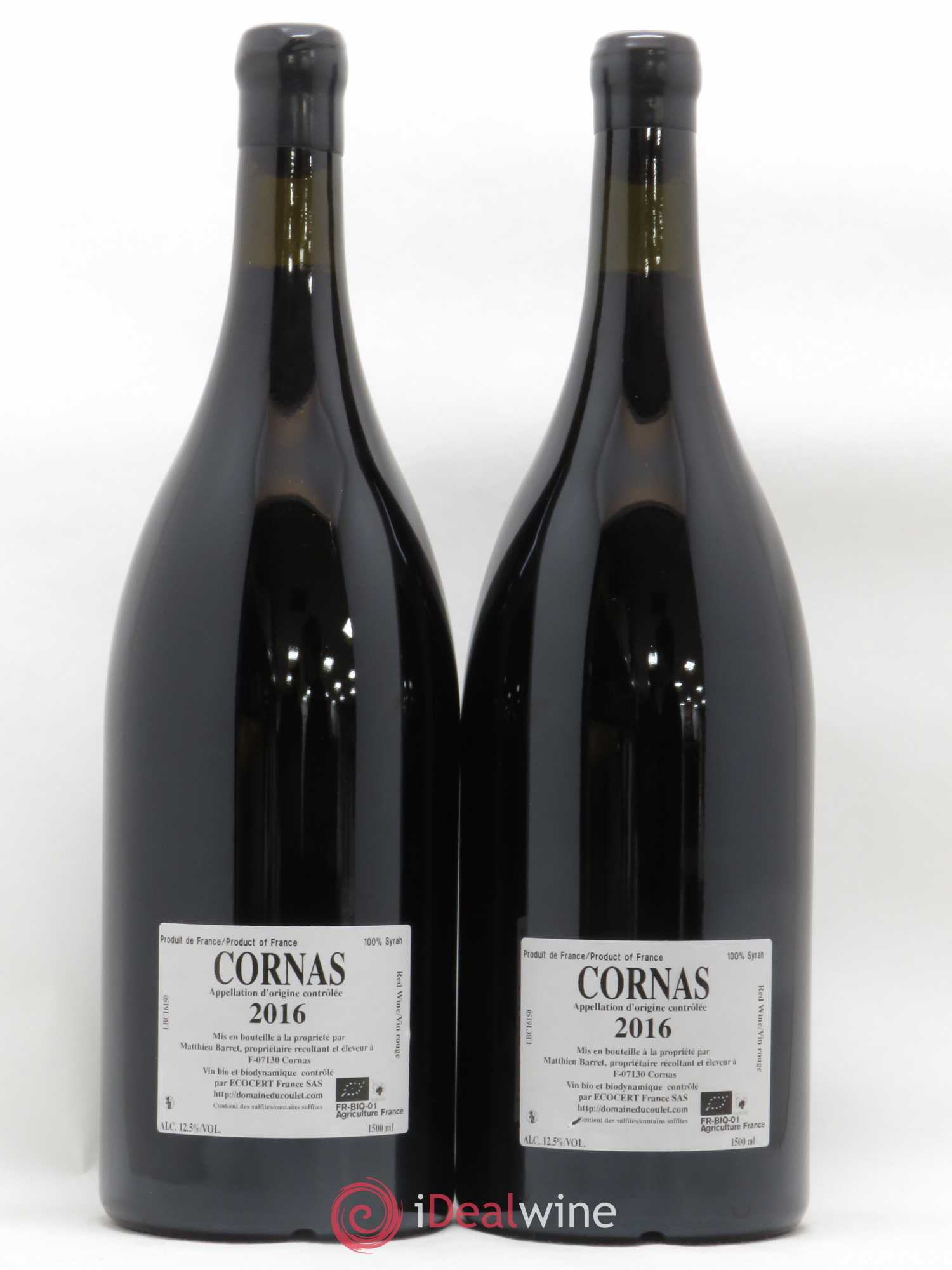 Cornas Brise Cailloux Coulet (Domaine du) - Matthieu Barret 2016 - Lot de 2 magnums - 1