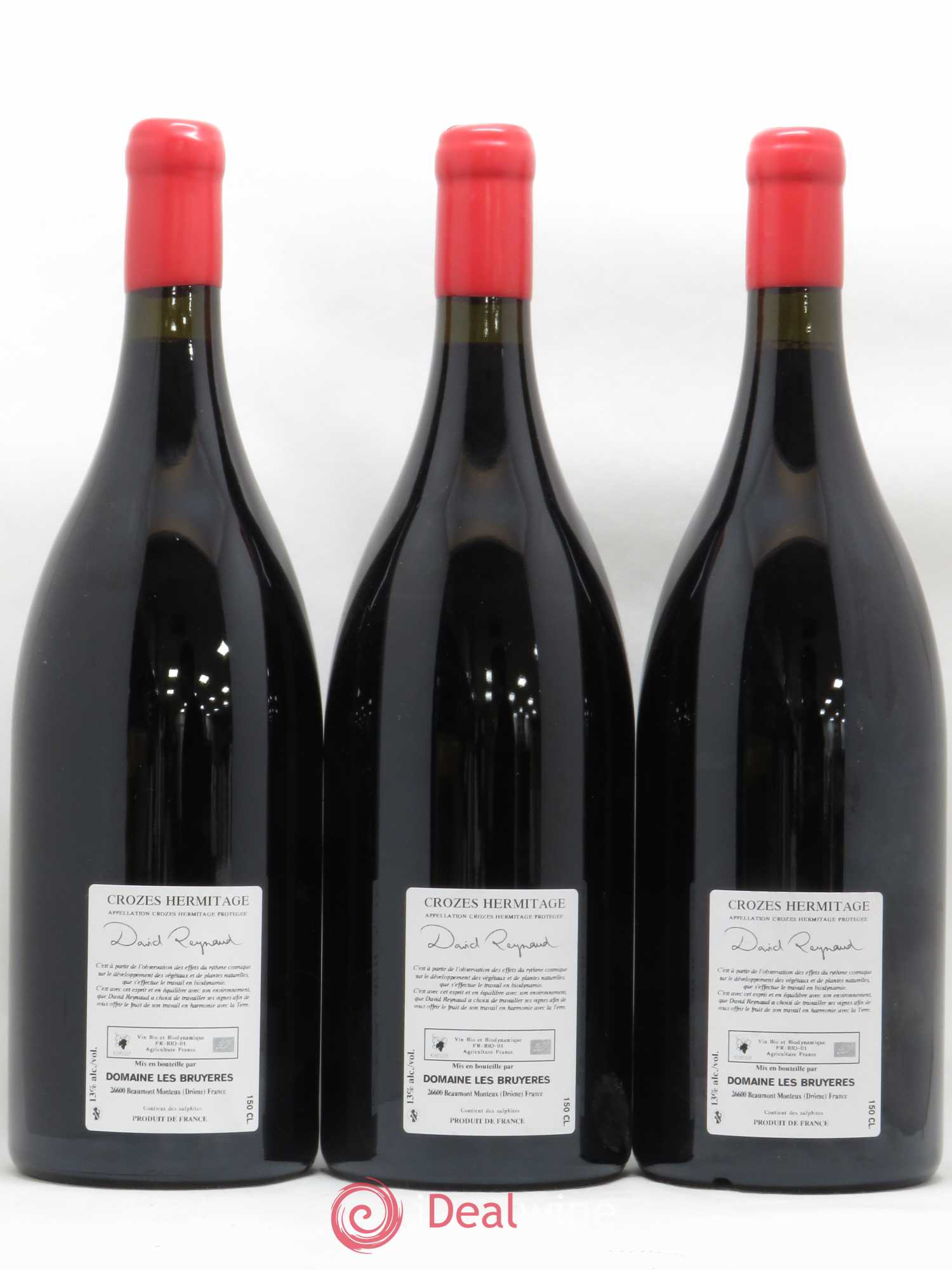 Crozes-Hermitage Les Croix Vieilles vignes David Reynaud 2015 - Lot de 3 magnums - 1