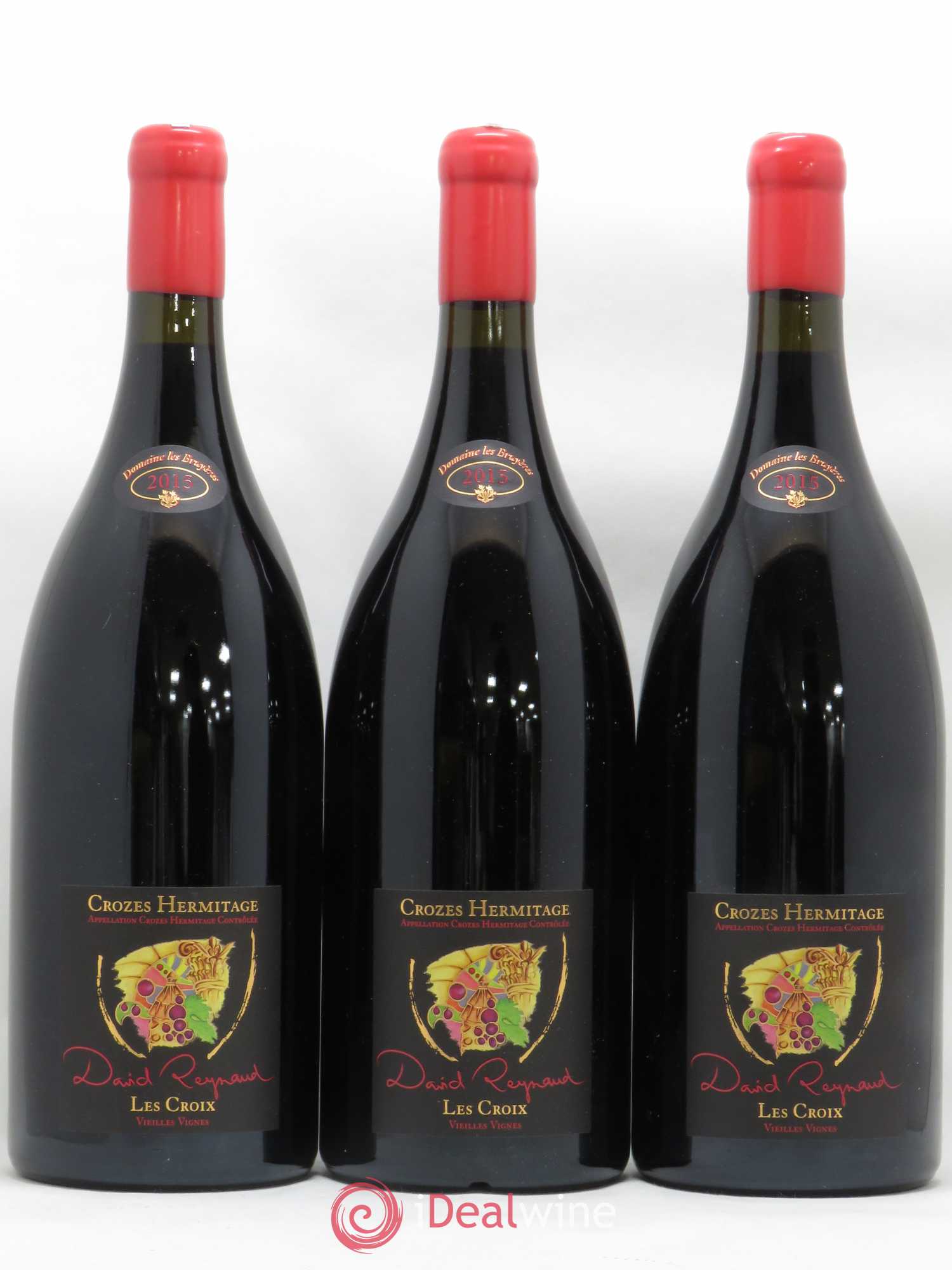 Crozes-Hermitage Les Croix Vieilles vignes David Reynaud 2015 - Lot de 3 magnums - 0