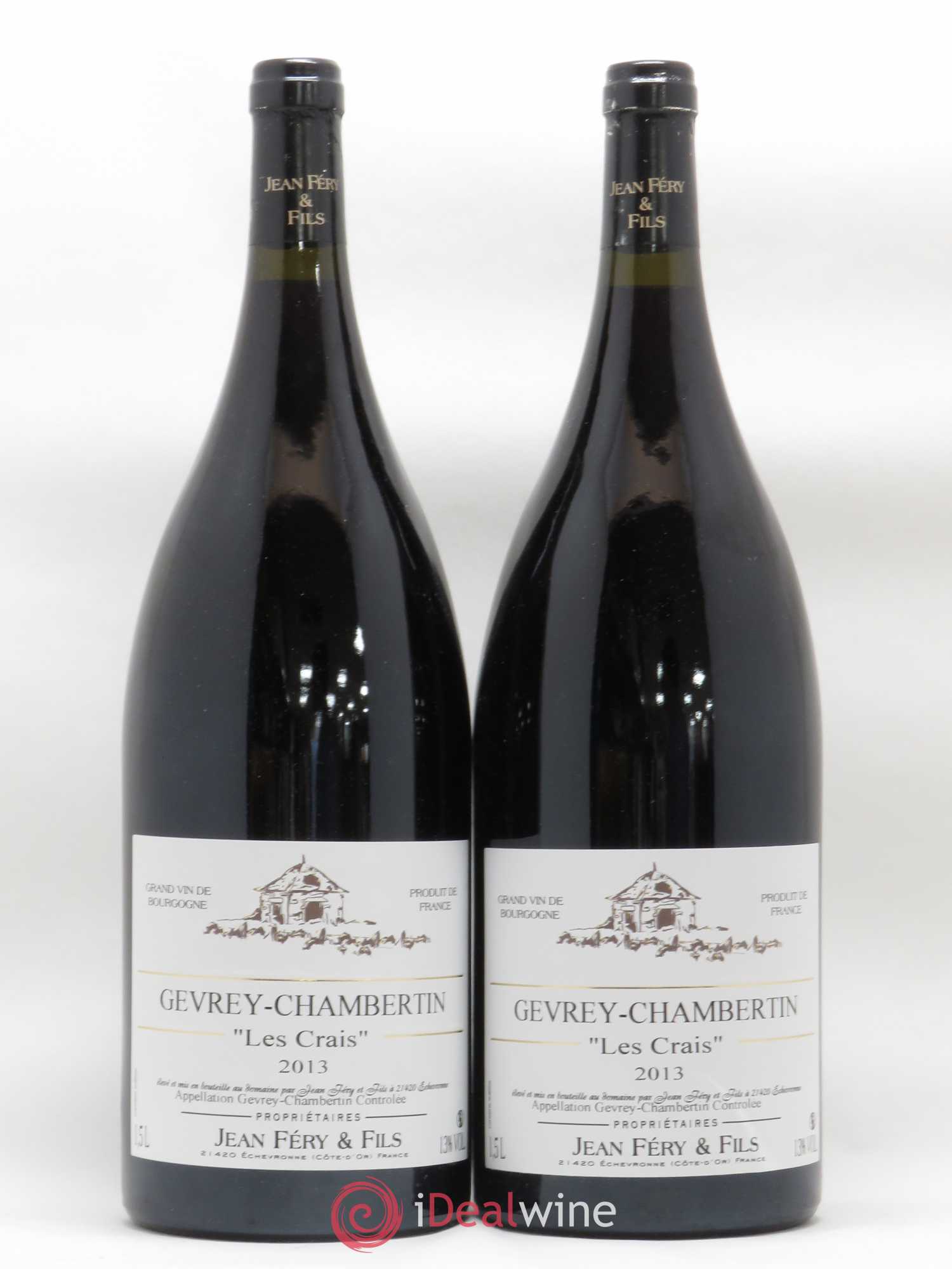 Gevrey-Chambertin Les Crais Jean Fery 2013 - Posten von 2 Magnum - 0