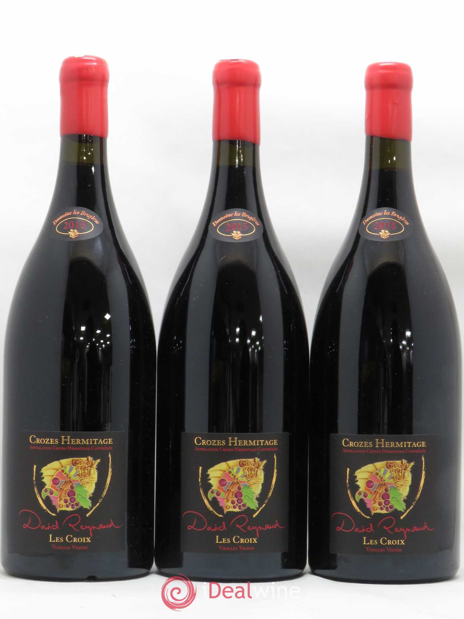 Crozes-Hermitage Les Croix Vieilles vignes David Reynaud 2015 - Lot de 3 magnums - 0