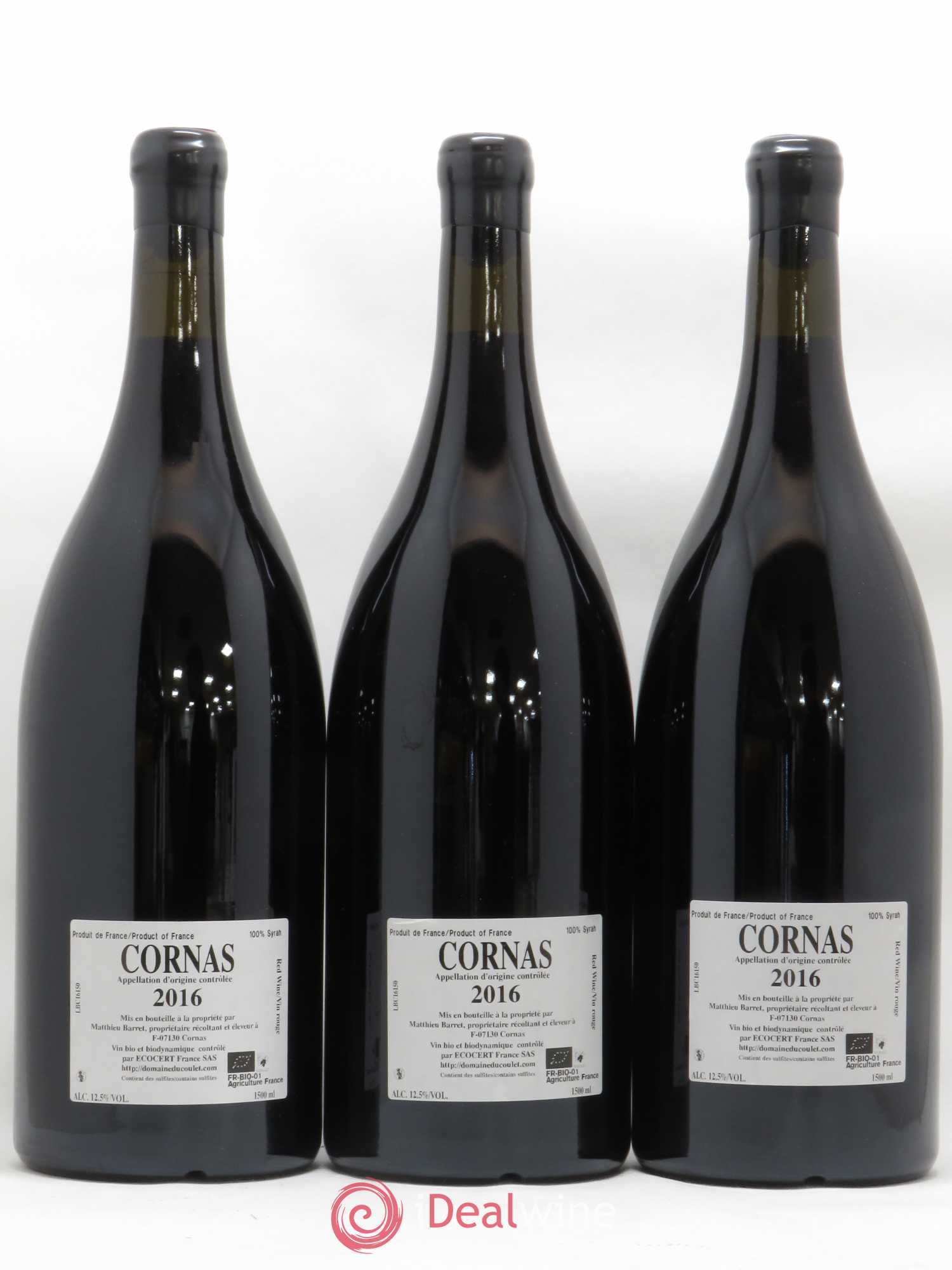 Cornas Brise Cailloux Coulet (Domaine du) - Matthieu Barret 2016 - Lot de 3 magnums - 1
