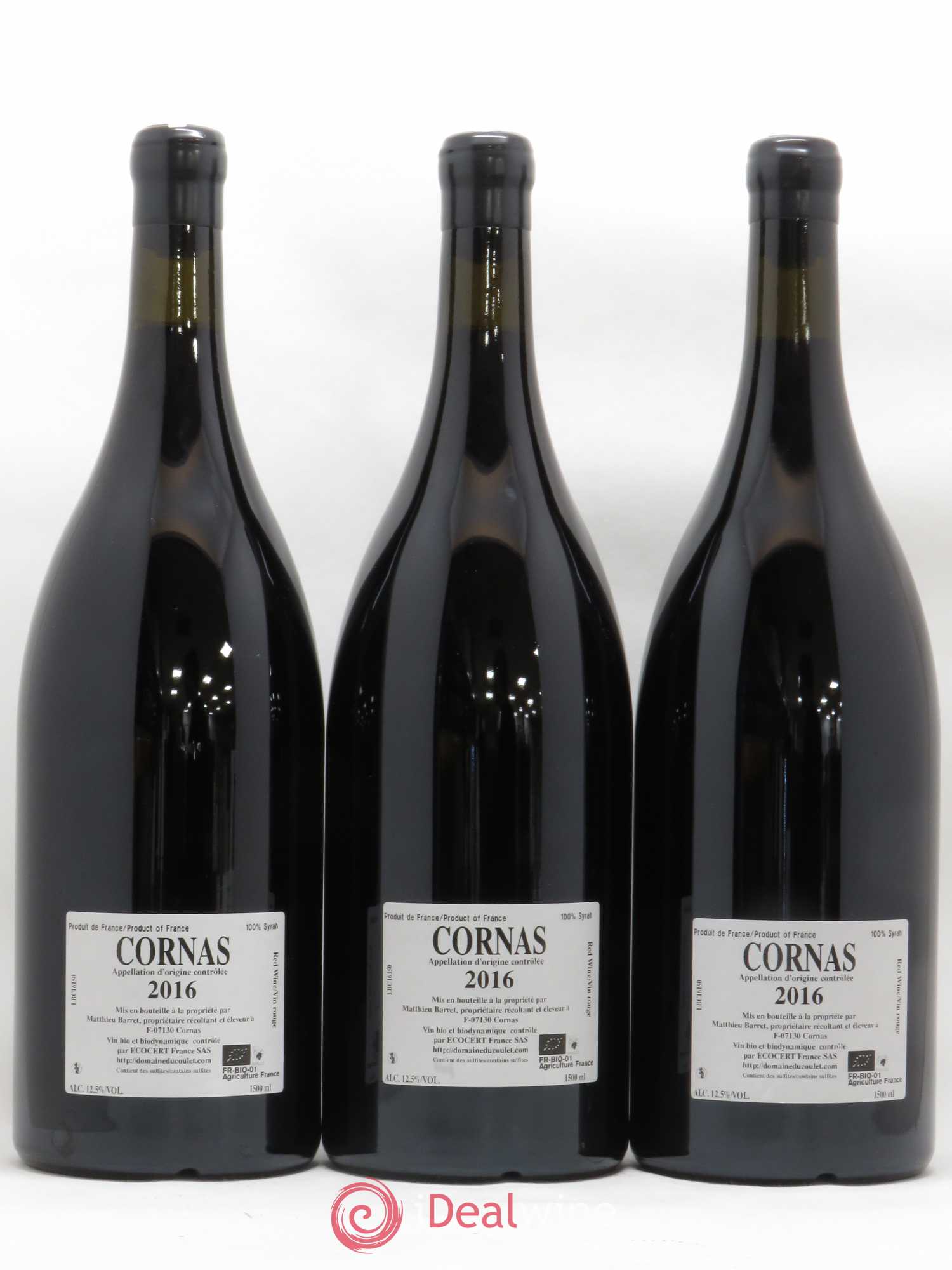 Cornas Brise Cailloux Coulet (Domaine du) - Matthieu Barret 2016 - Lot de 3 magnums - 1
