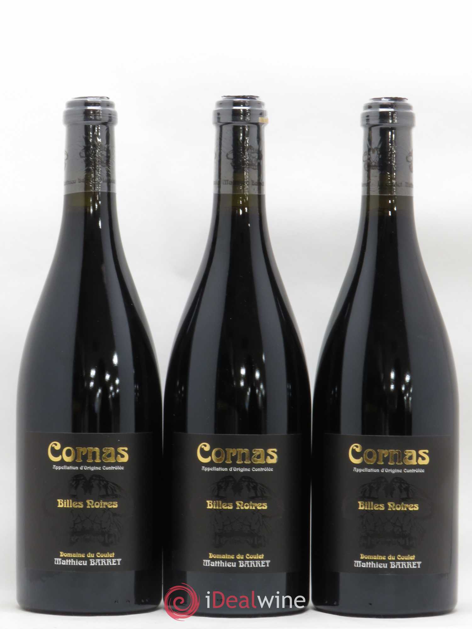 Cornas Billes Noires Coulet (Domaine du) - Matthieu Barret 2015 - Lot de 3 bouteilles - 0