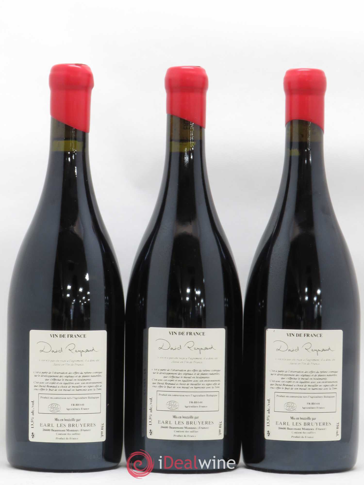 Vin de France Entre Ciel et Terre Domaine Les Bruyères 2012 - Posten von 3 Flaschen - 1