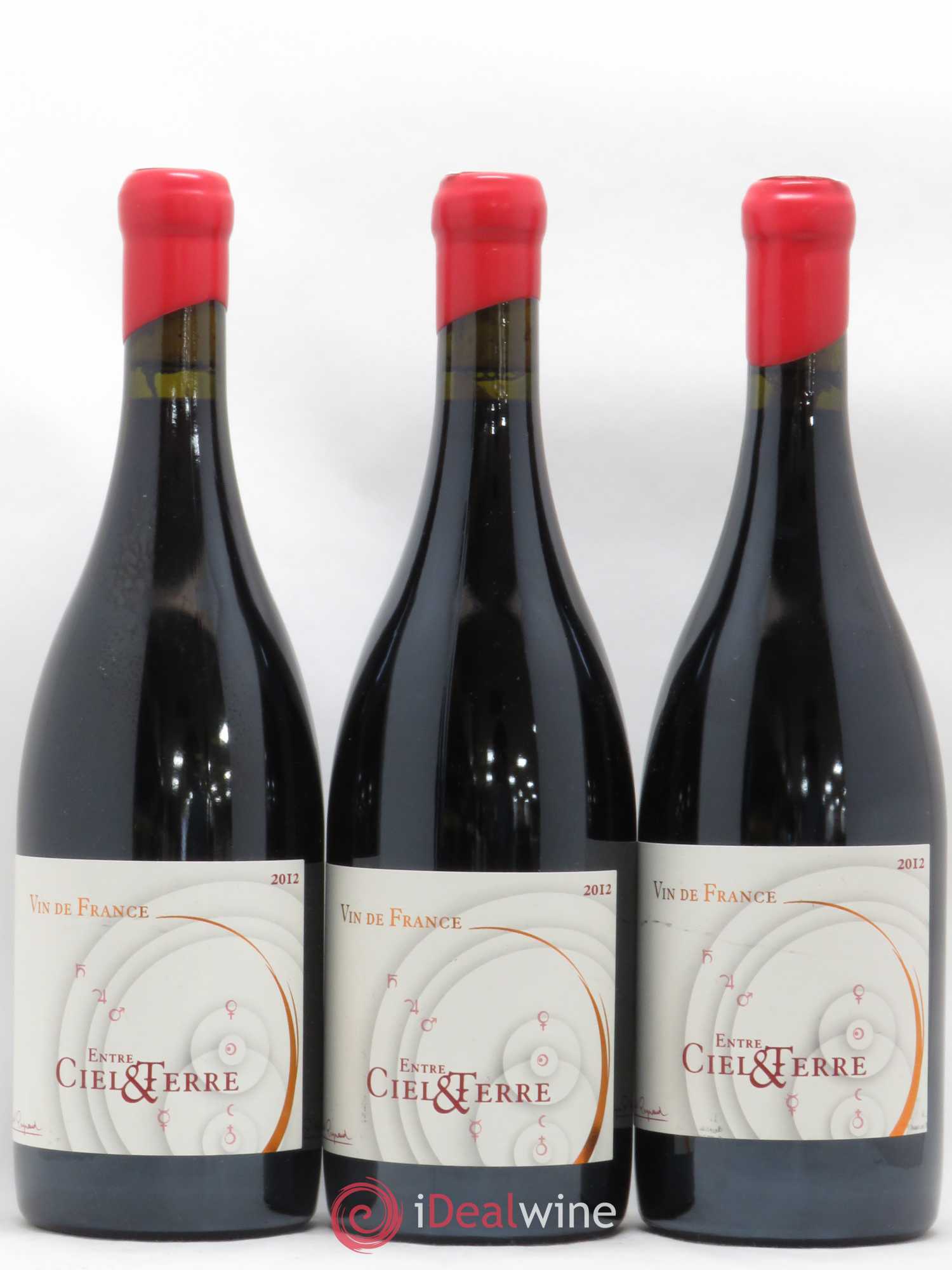 Vin de France Entre Ciel et Terre Domaine Les Bruyères 2012 - Posten von 3 Flaschen - 0
