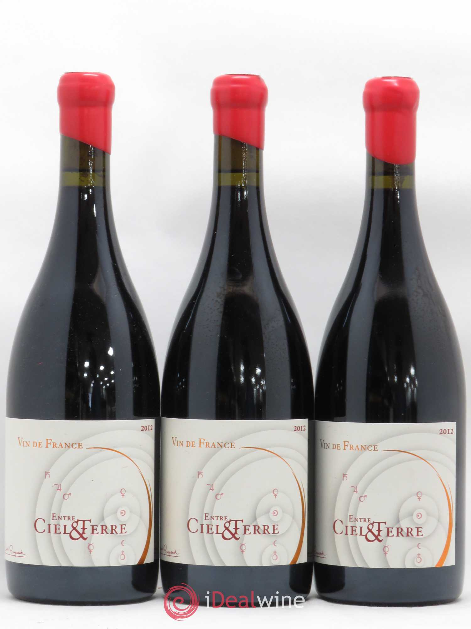 Vin de France Entre Ciel et Terre Domaine Les Bruyères 2012 - Posten von 3 Flaschen - 0