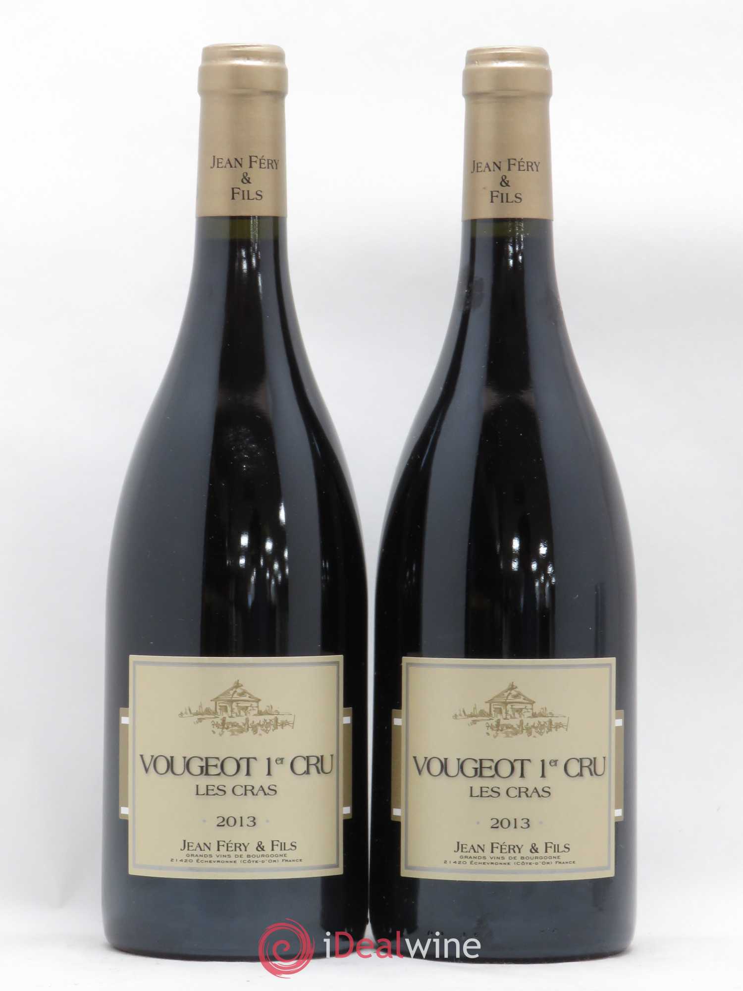 Vougeot 1er Cru Les Cras Jean Fery 2013 - Posten von 2 Flaschen - 0