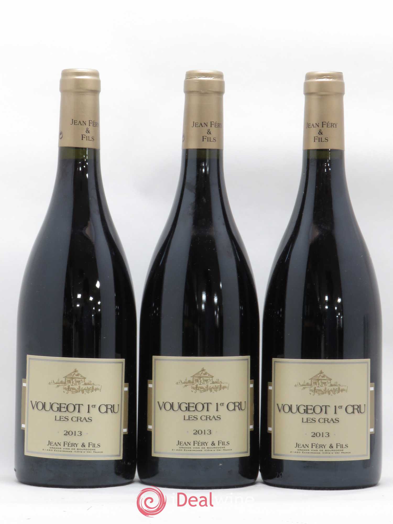 Vougeot 1er Cru Les Cras Jean Fery 2013 - Posten von 3 Flaschen - 0