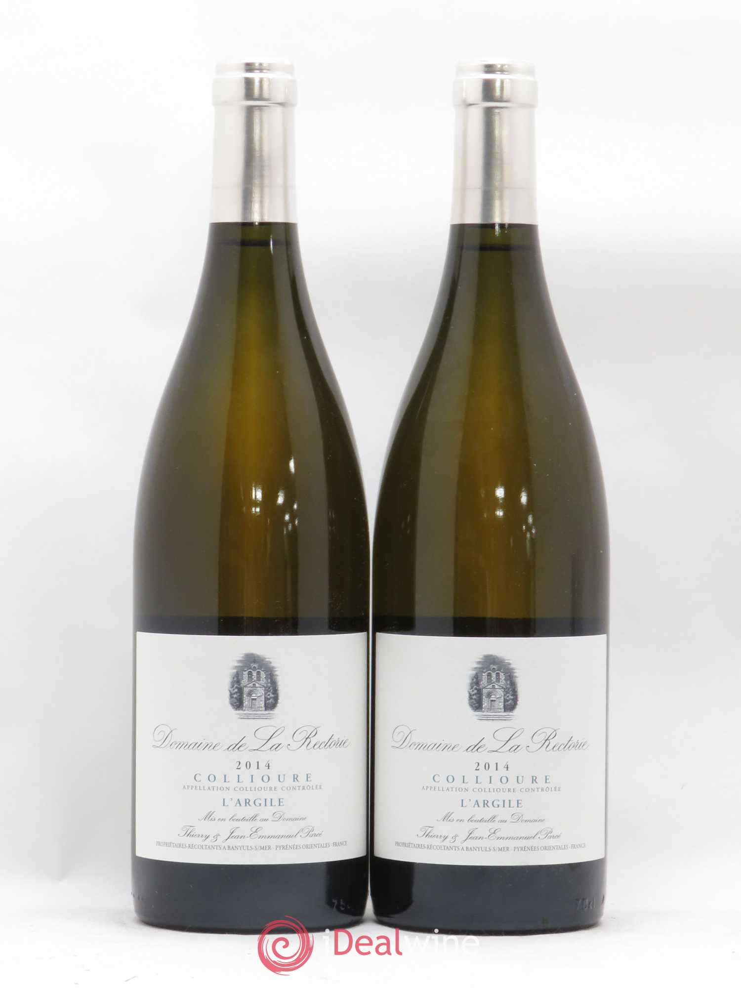 Collioure La Rectorie (Domaine de) L'Argile Thierry et Jean Emmanuel Parcé 2014 - Lot de 2 bouteilles - 0